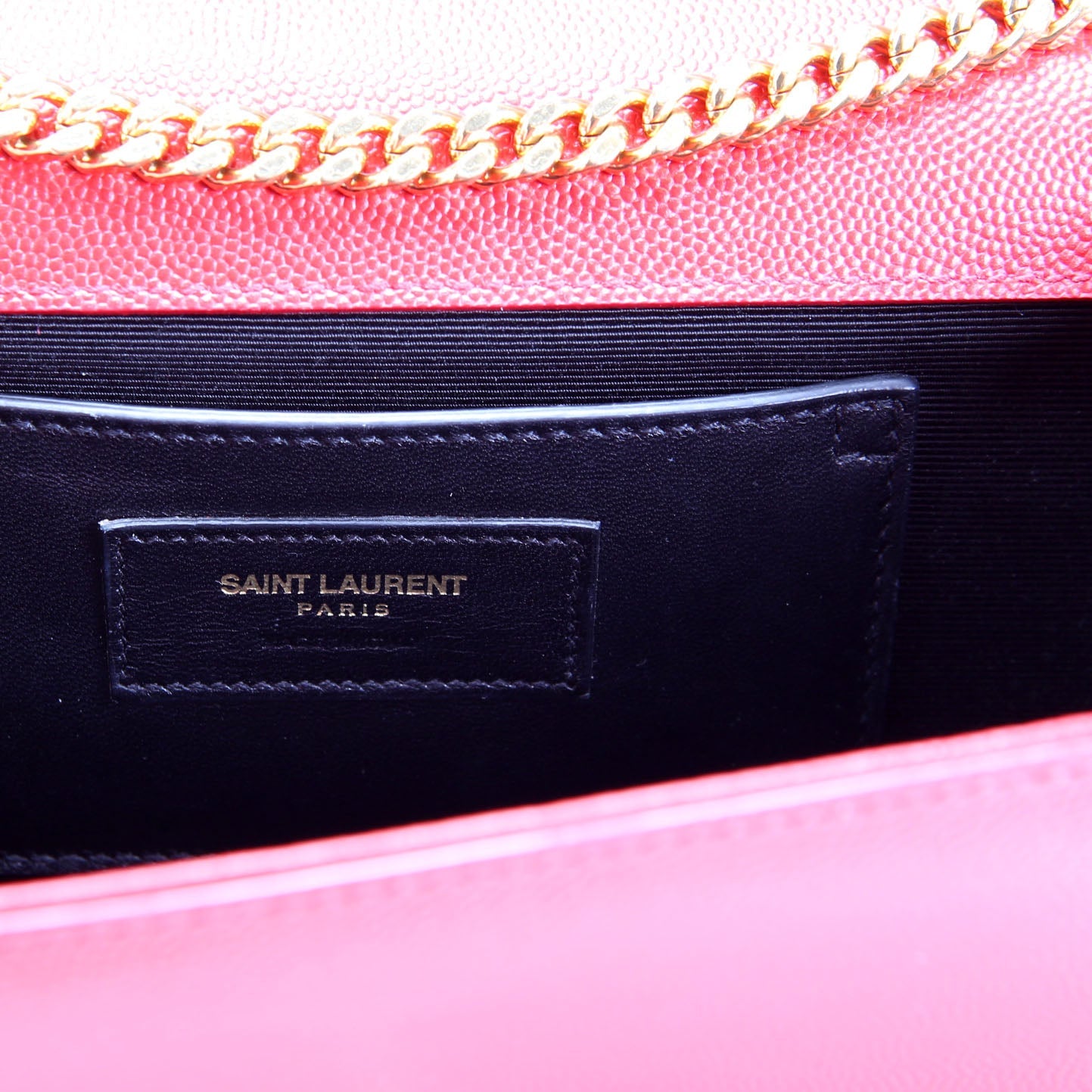Saint Laurent Kate Satchel Grain Medium 364021 Red