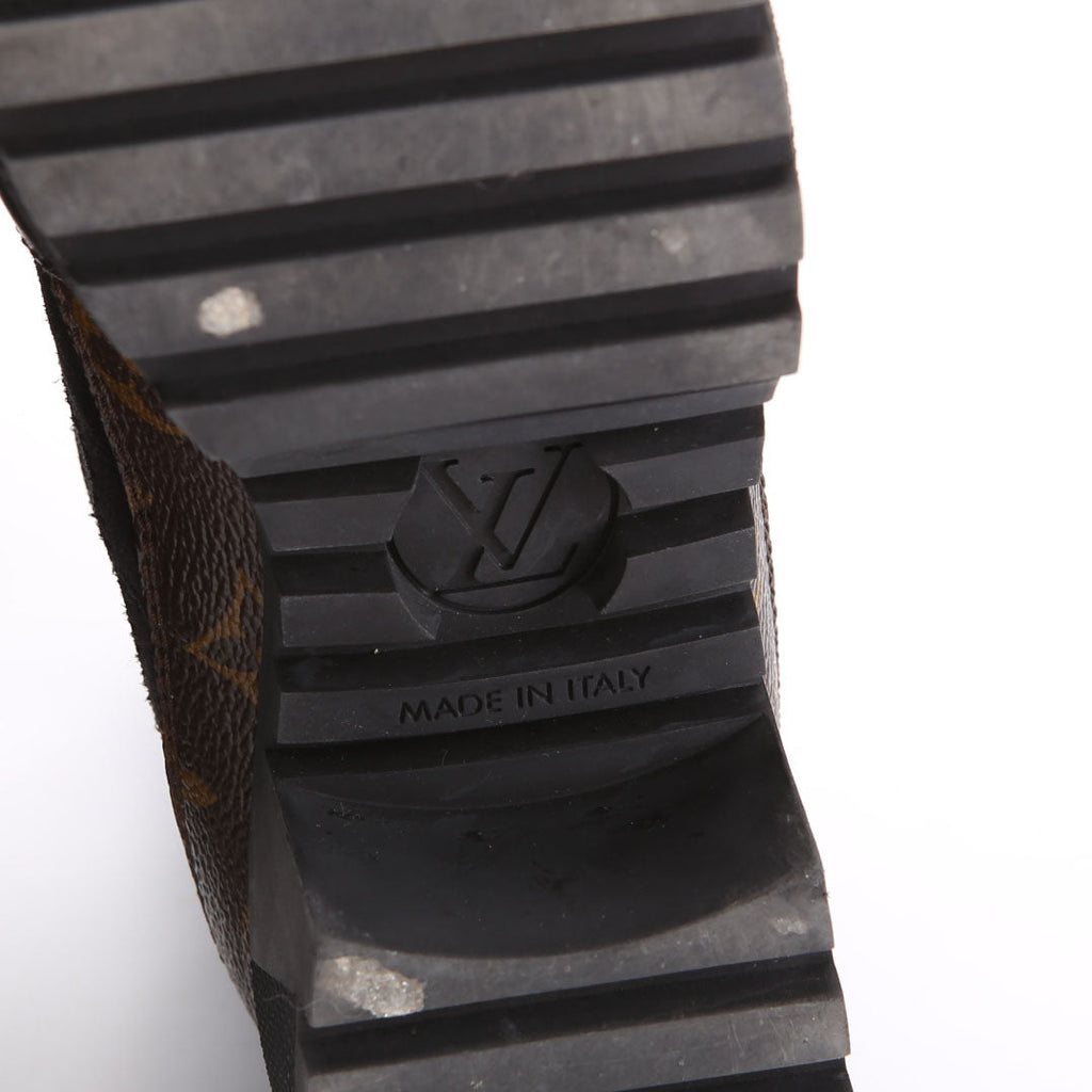 Louis Vuitton Laureate Desert Combat Boots Size 36 Black/Brown