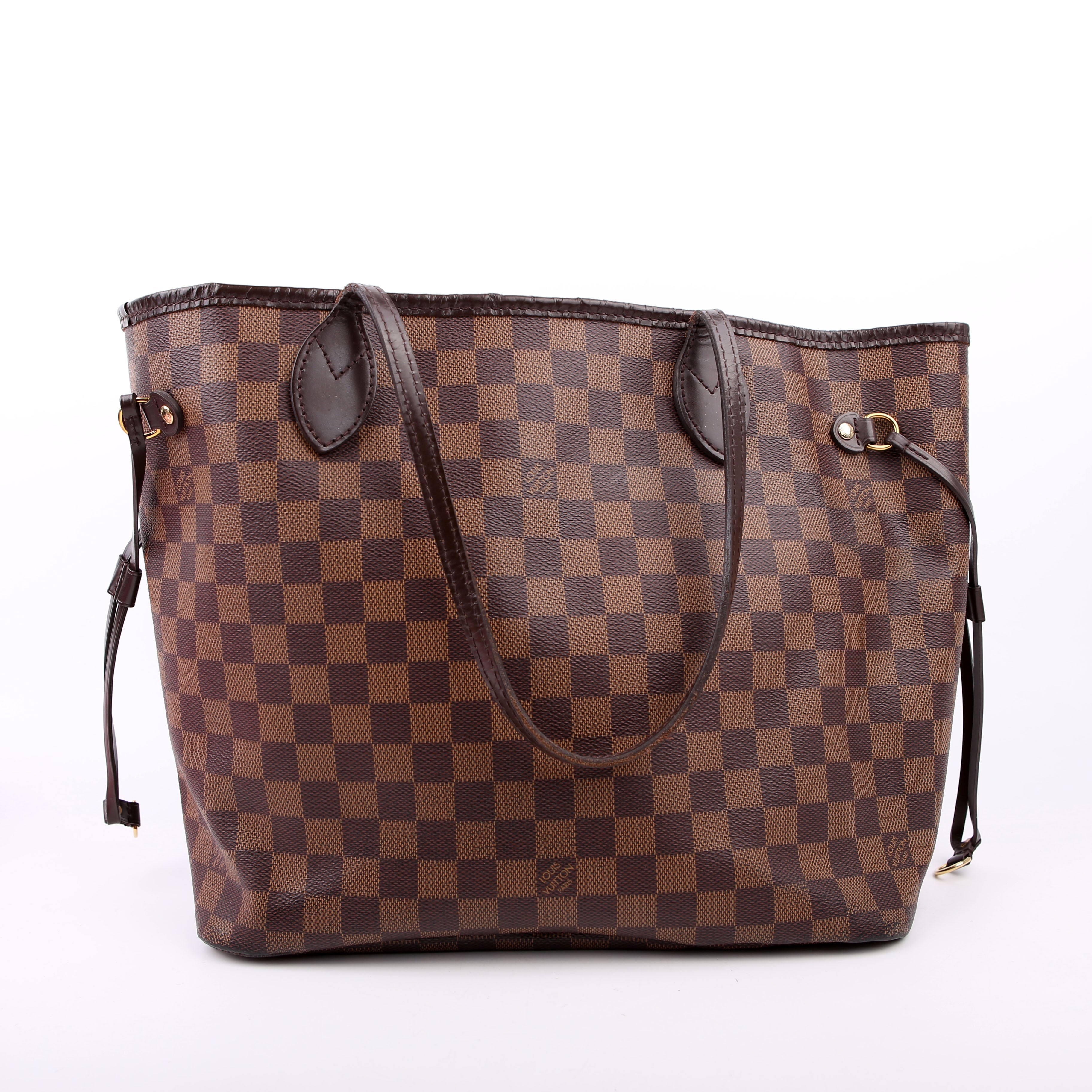 Louis Vuitton Neverfull with Wallet MM Damier Ebene