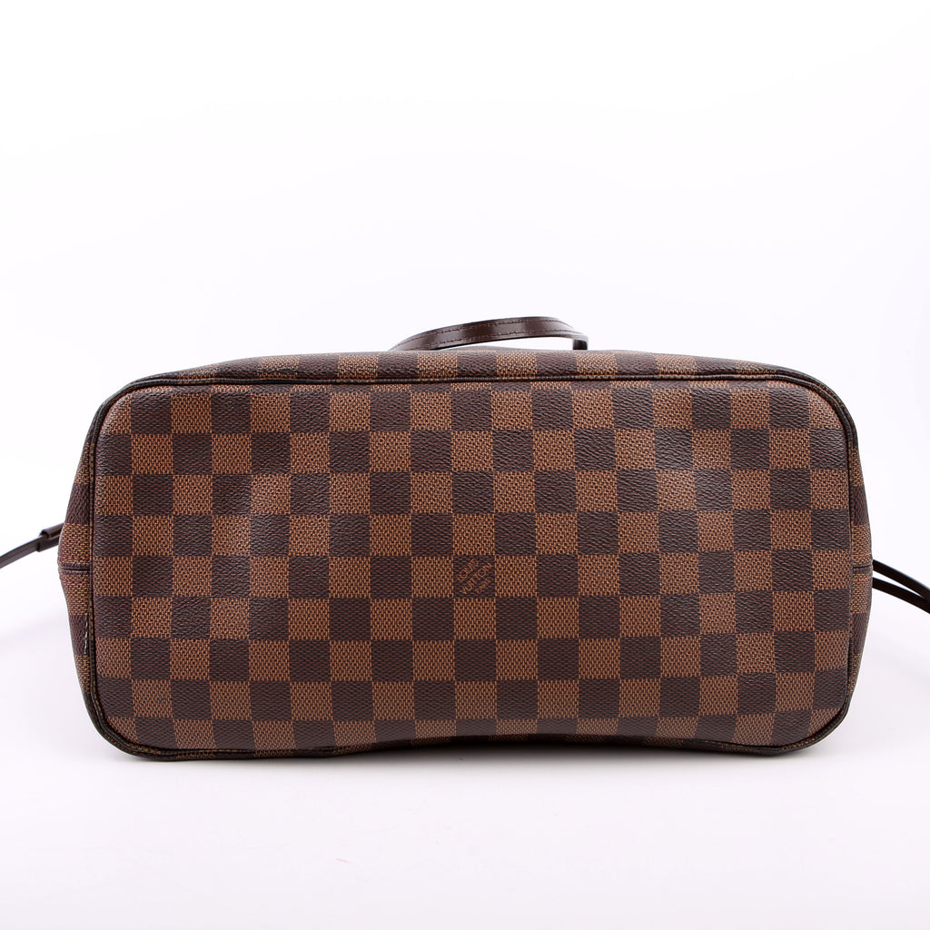 Louis Vuitton Neverfull with Wallet MM Damier Ebene