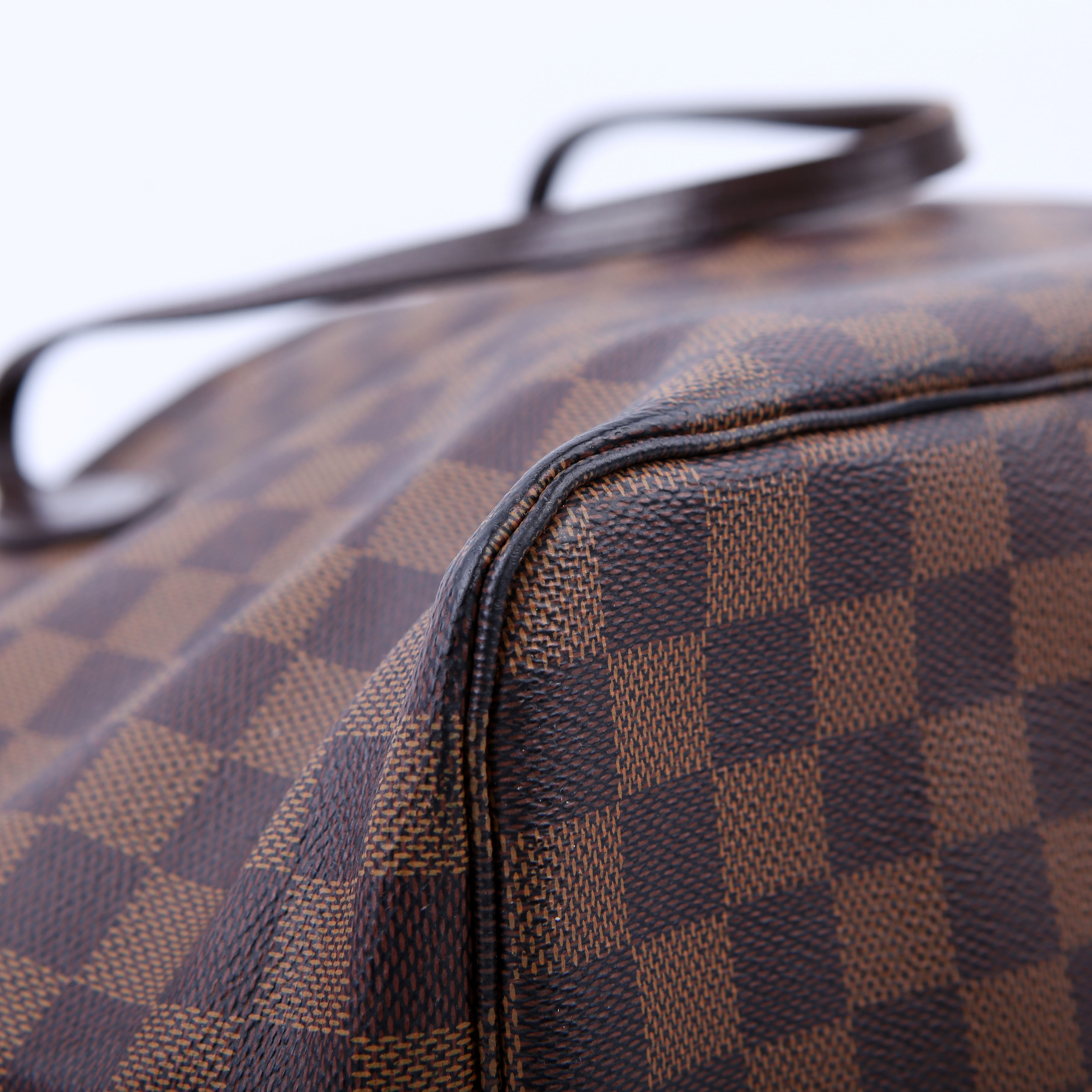 Louis Vuitton Neverfull with Wallet MM Damier Ebene