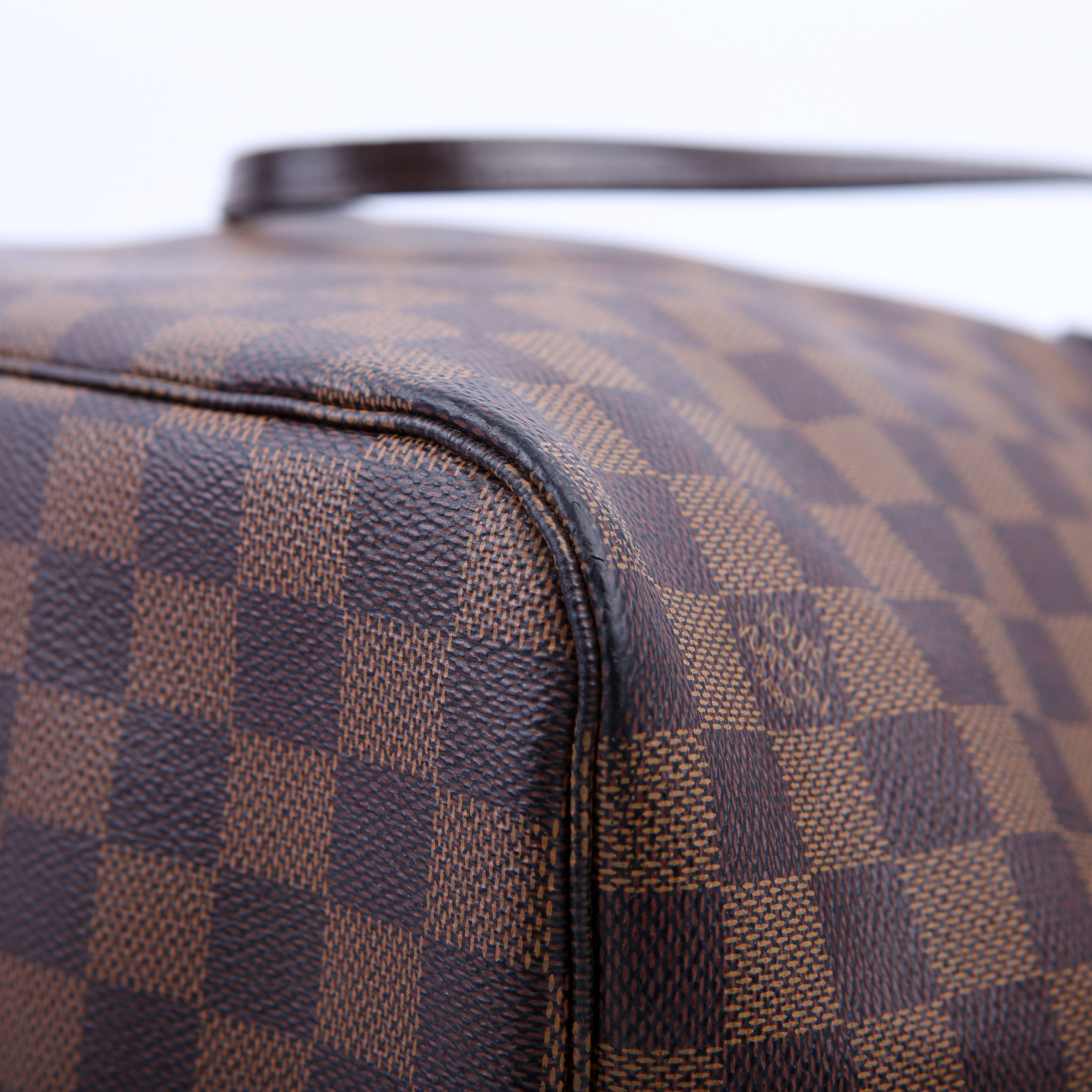 Louis Vuitton Neverfull with Wallet MM Damier Ebene