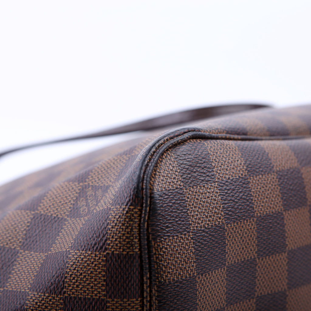 Louis Vuitton Neverfull with Wallet MM Damier Ebene