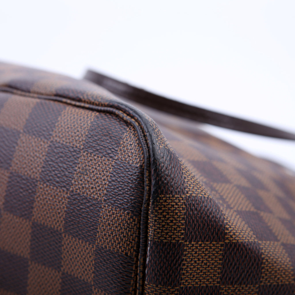 Louis Vuitton Neverfull with Wallet MM Damier Ebene