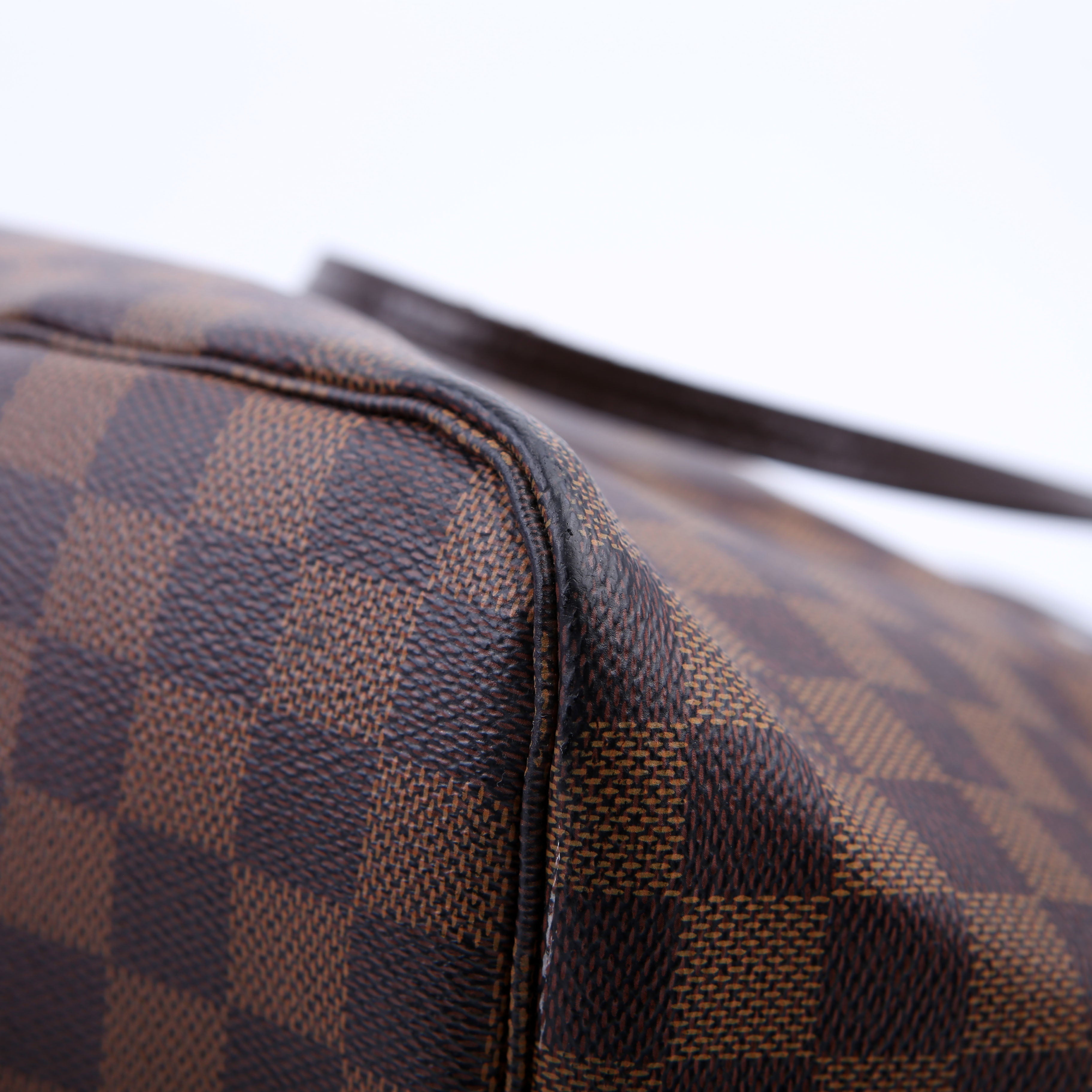 Louis Vuitton Neverfull with Wallet MM Damier Ebene