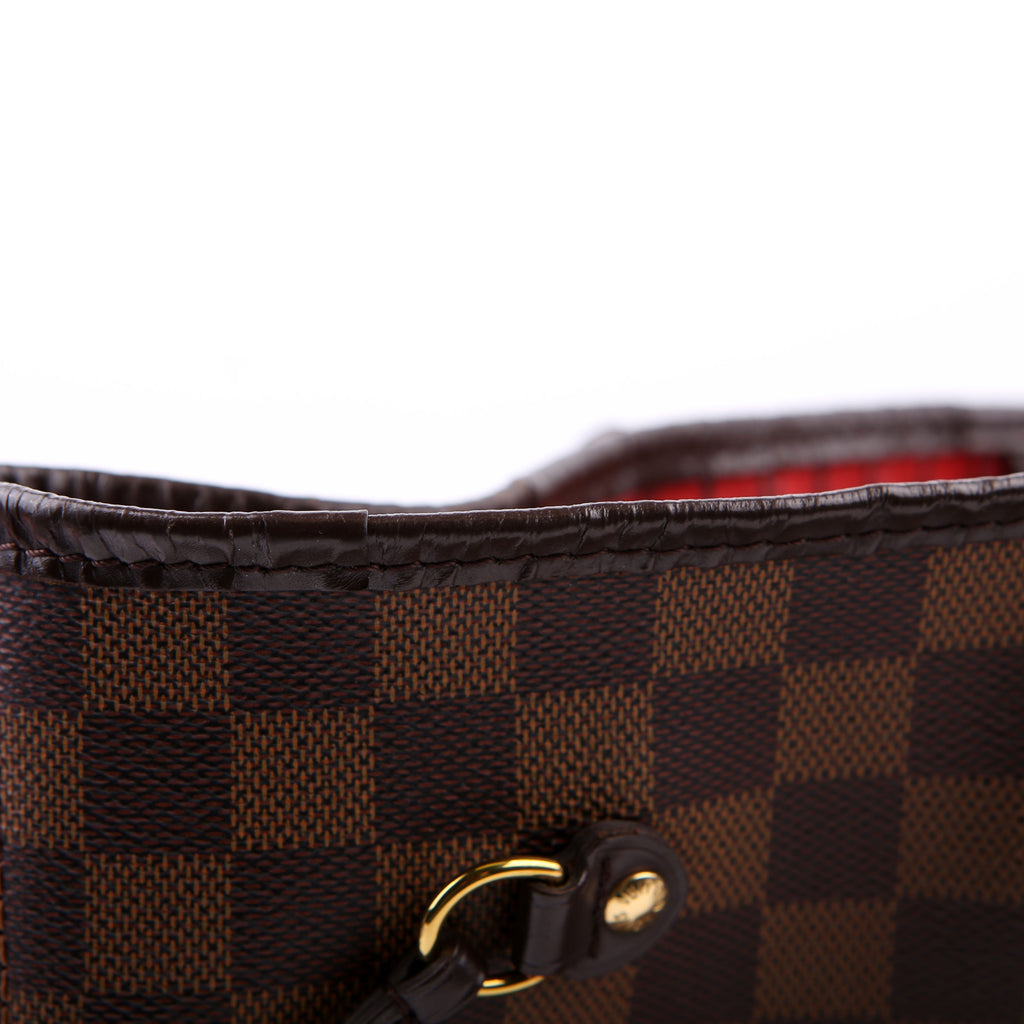 Louis Vuitton Neverfull with Wallet MM Damier Ebene