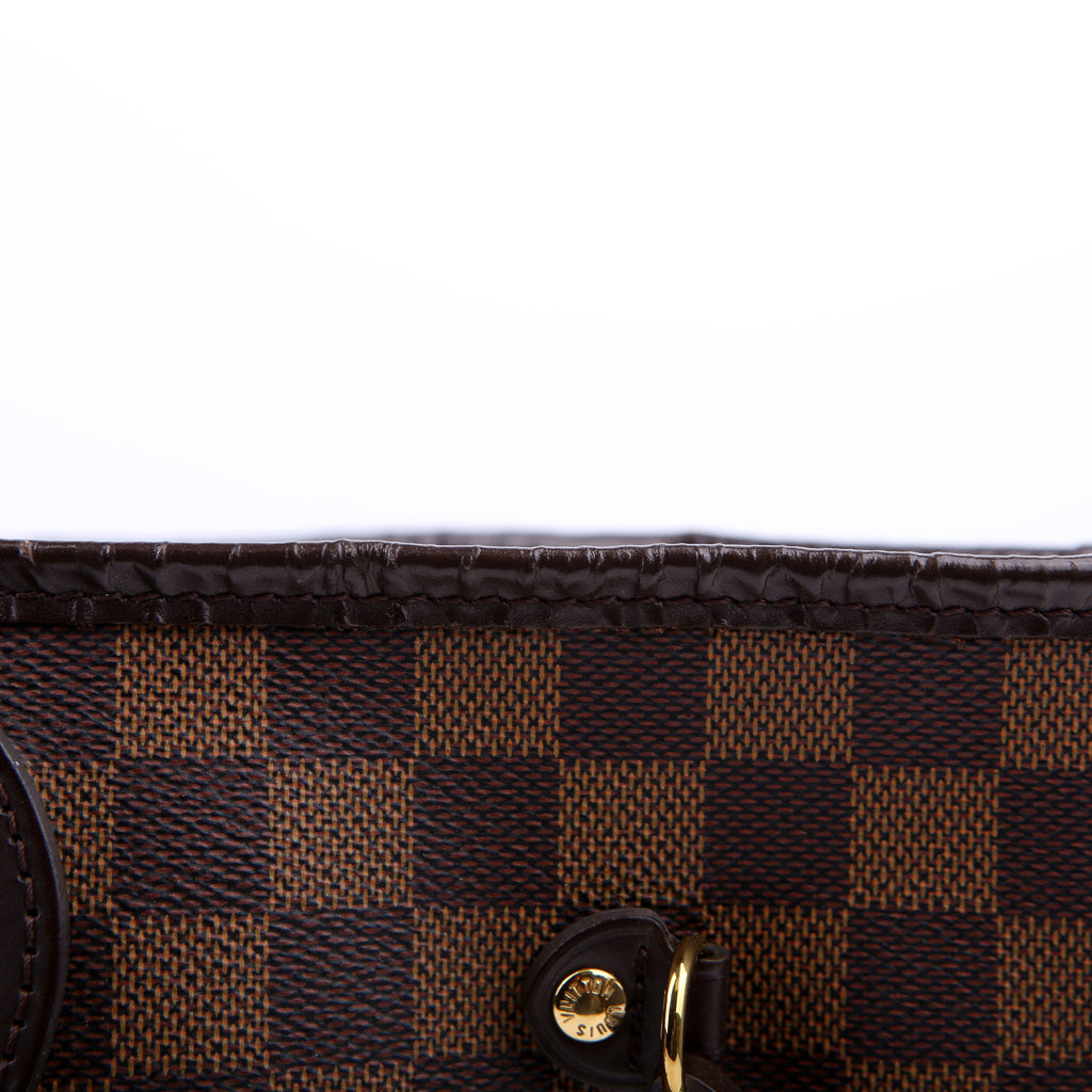 Louis Vuitton Neverfull with Wallet MM Damier Ebene