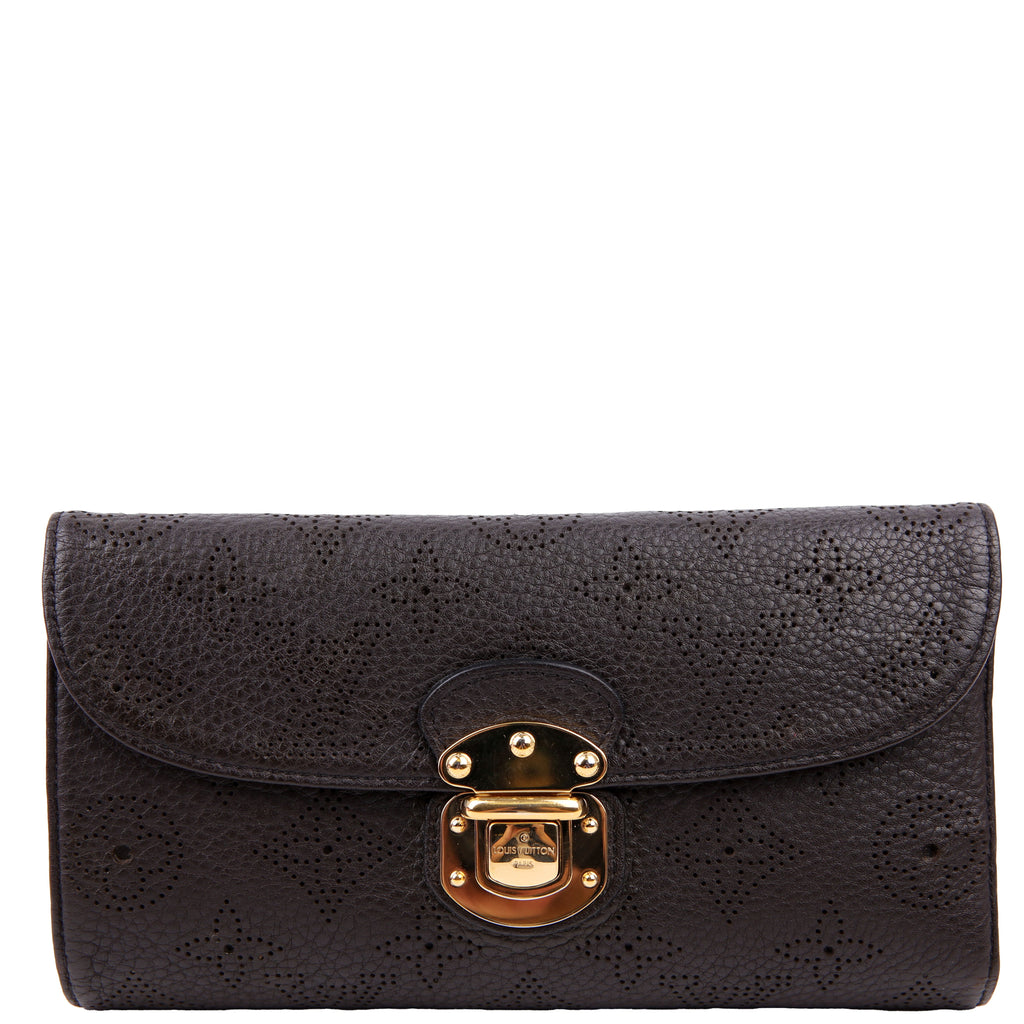 Louis Vuitton Amelia Wallet Mahina Brown