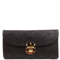 Louis Vuitton Amelia Wallet Mahina Brown