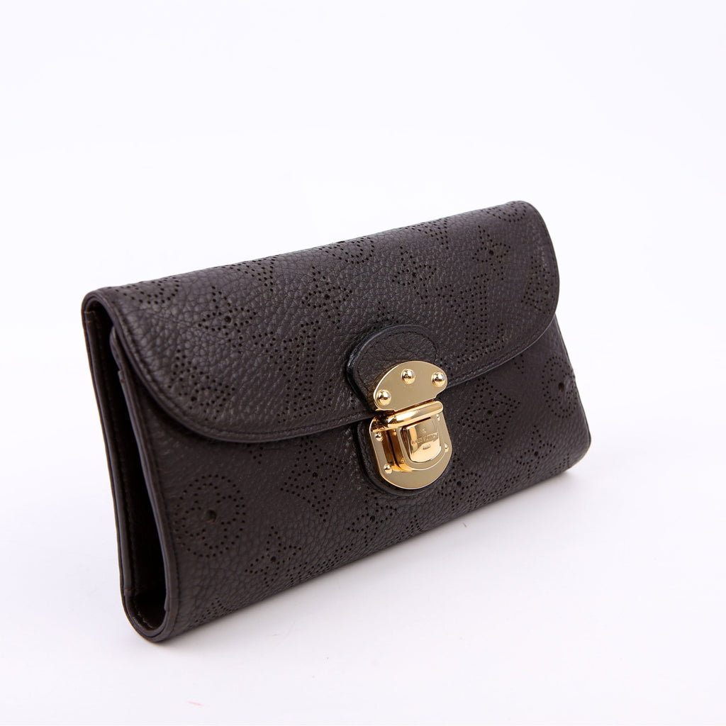 Louis Vuitton Amelia Wallet Mahina Brown