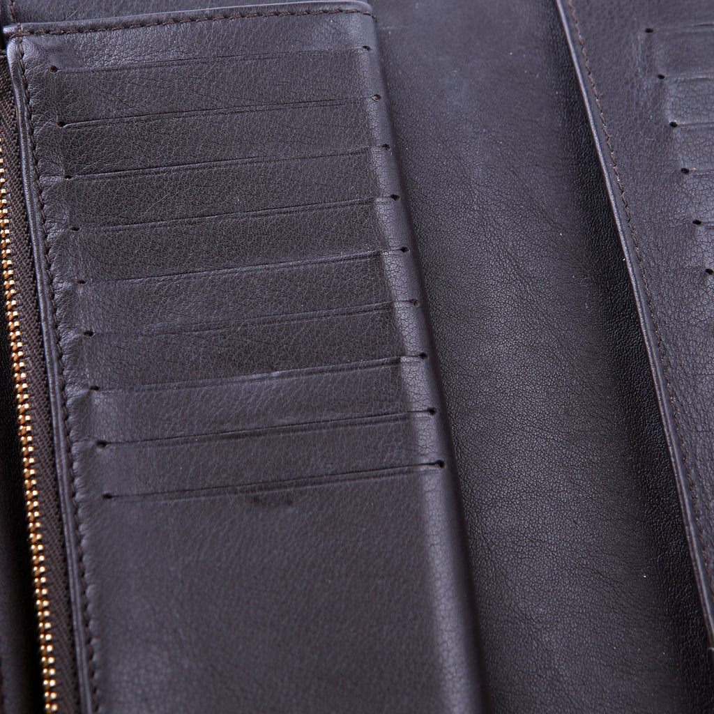 Louis Vuitton Amelia Wallet Mahina Brown