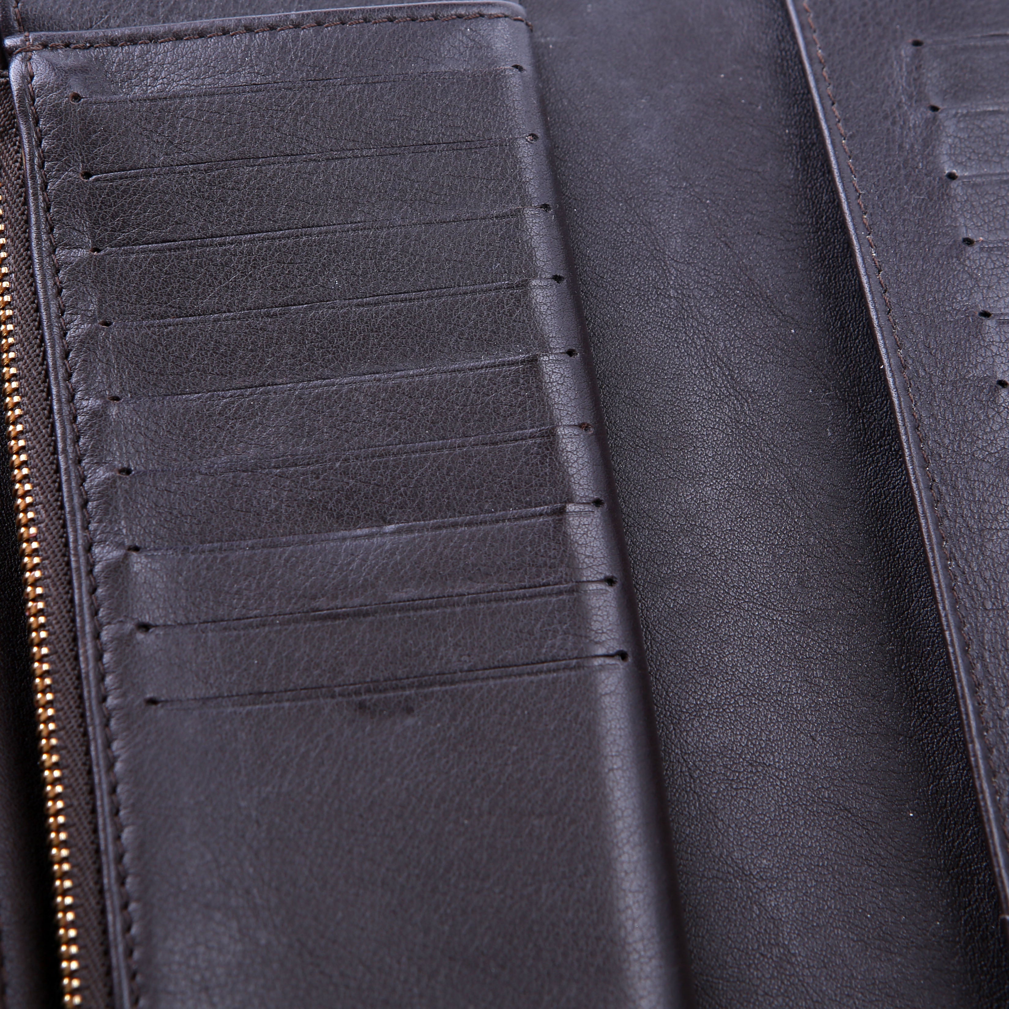 Louis Vuitton Amelia Wallet Mahina Brown