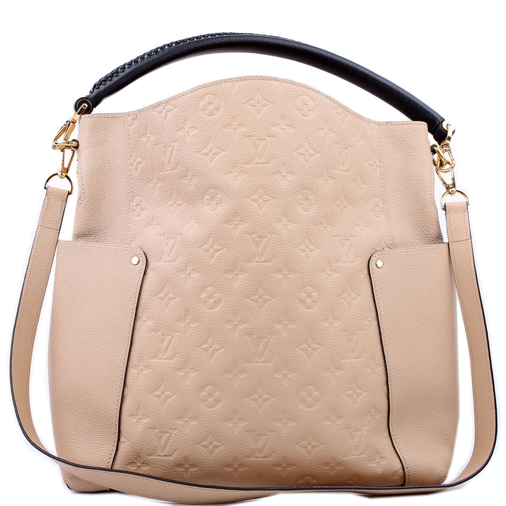 Louis Vuitton Bagatelle Hobo Empreinte Beige/Black