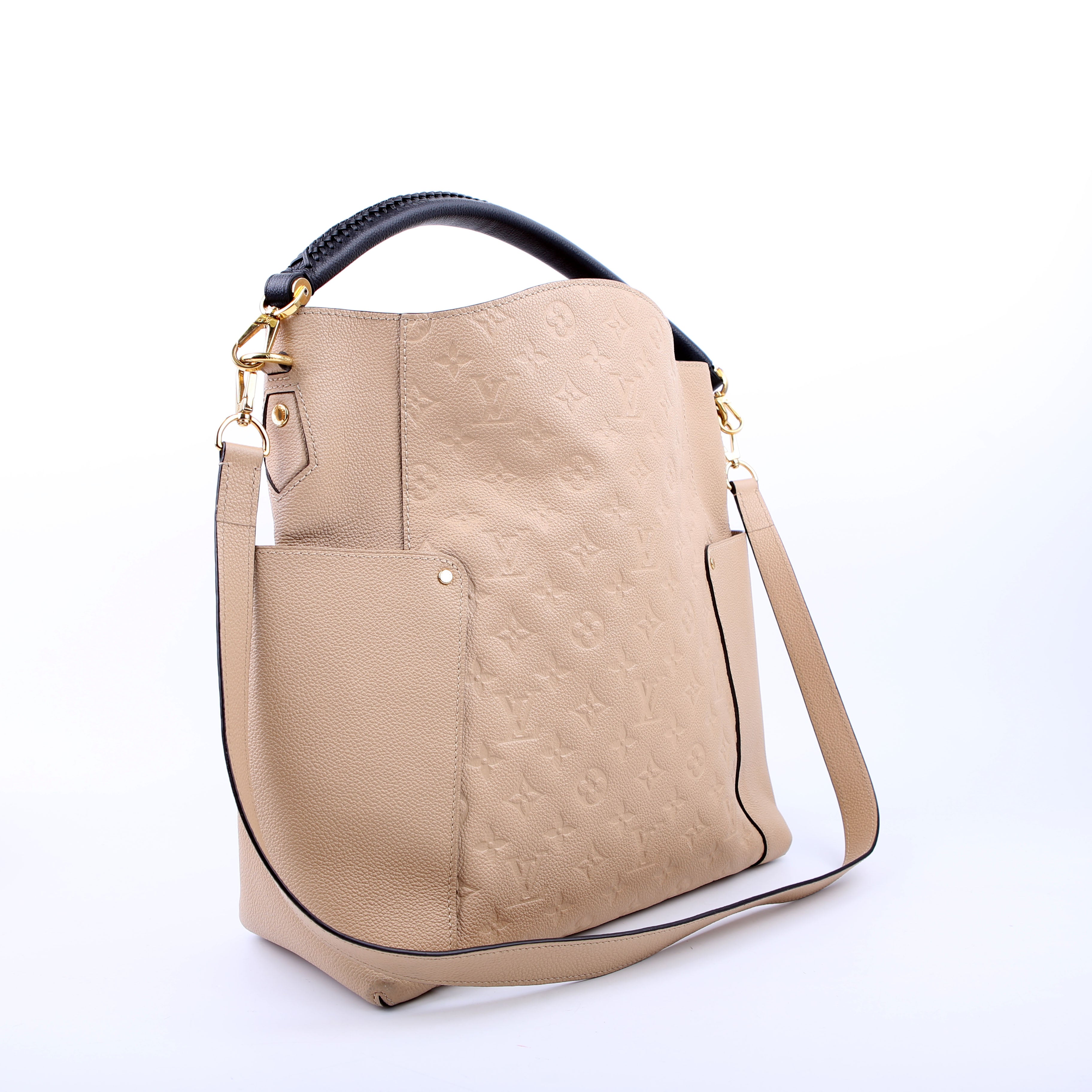 Louis Vuitton Bagatelle Hobo Empreinte Beige/Black