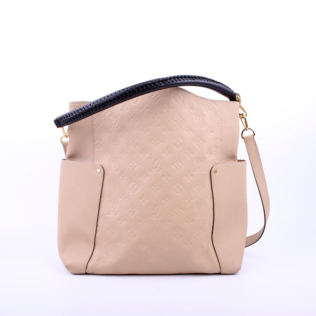 Louis Vuitton Bagatelle Hobo Empreinte Beige/Black