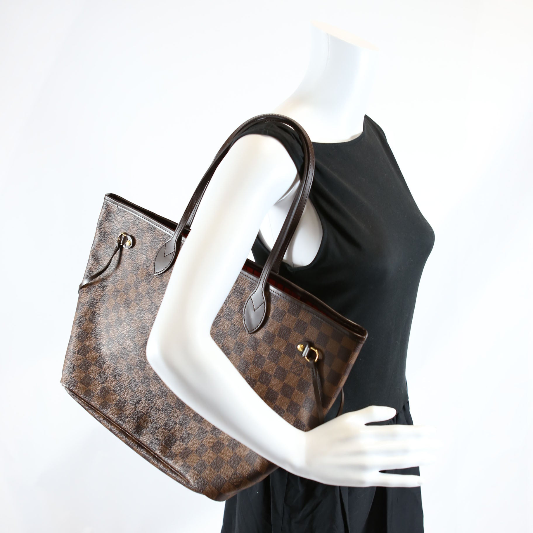 Louis Vuitton Neverfull W/Wallet MM Ebene