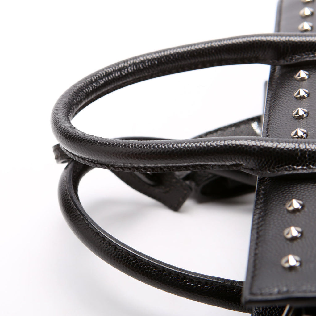 Saint Laurent Sac De Jour Nano 392035 Studded Black