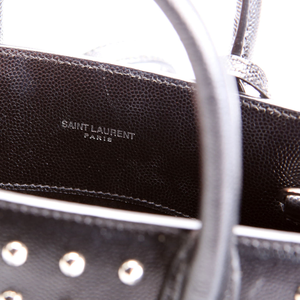 Saint Laurent Sac De Jour Nano 392035 Studded Black