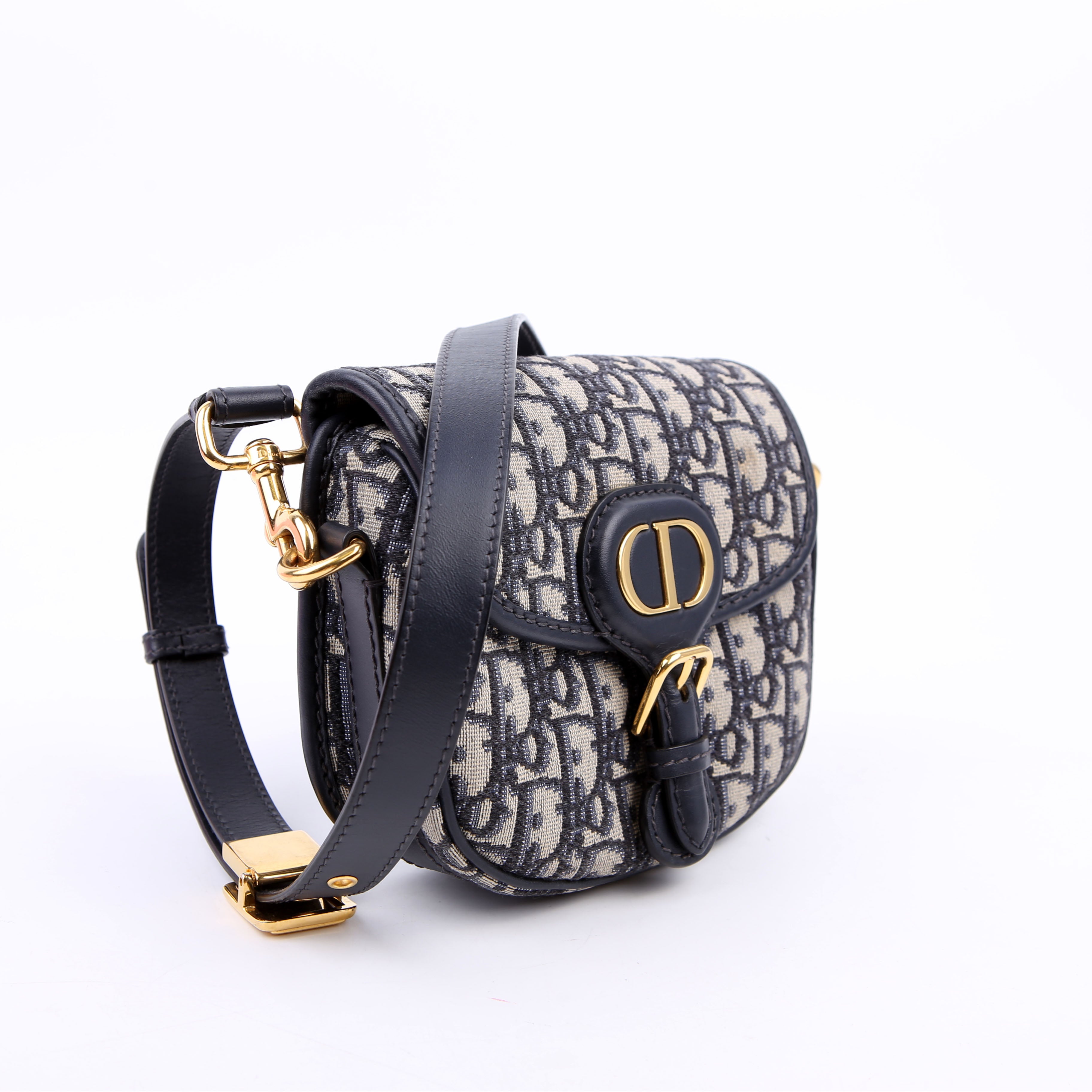Christian Dior Bobby Bag Small Oblique Navy
