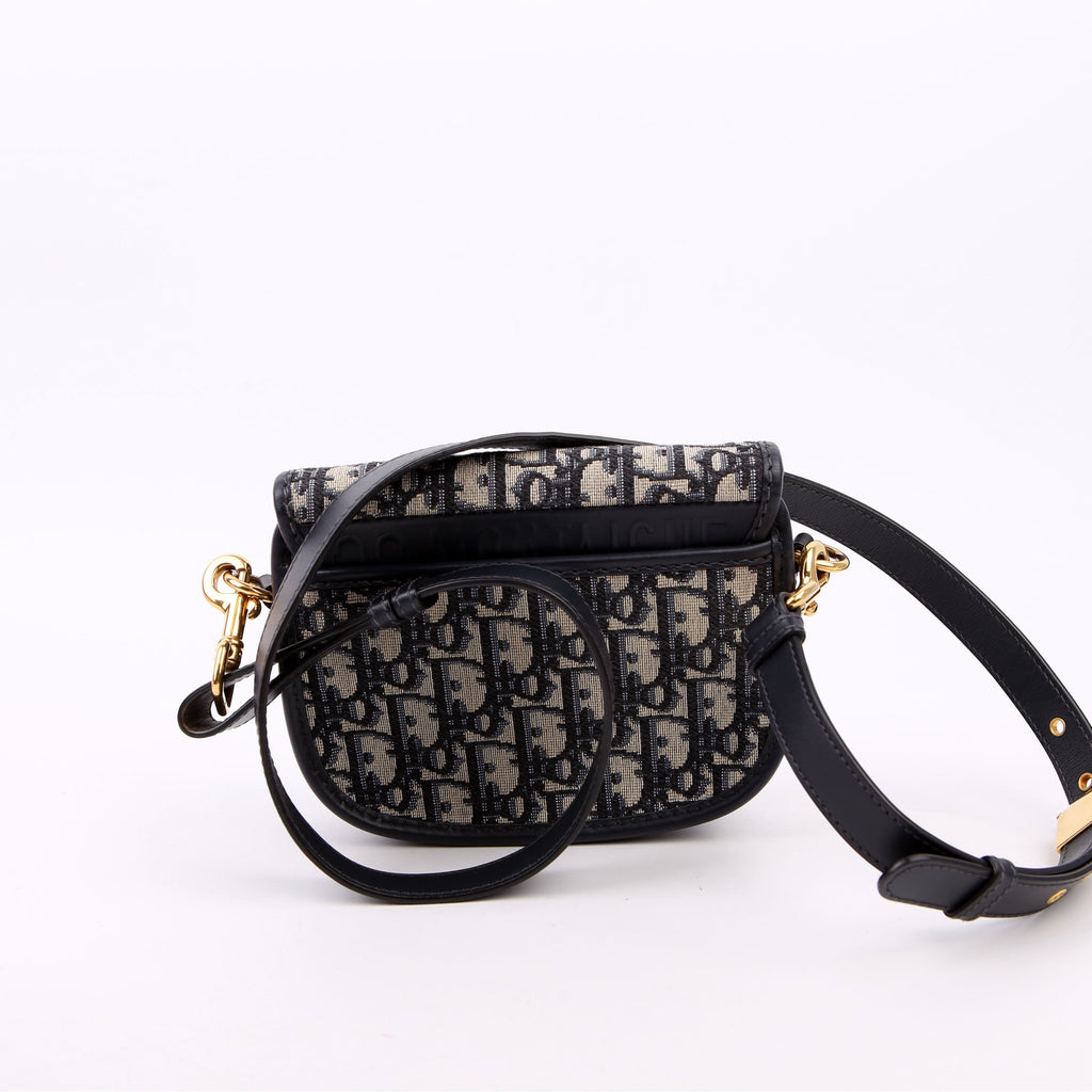 Christian Dior Bobby Bag Small Oblique Navy