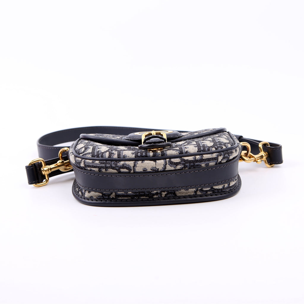 Christian Dior Bobby Bag Small Oblique Navy