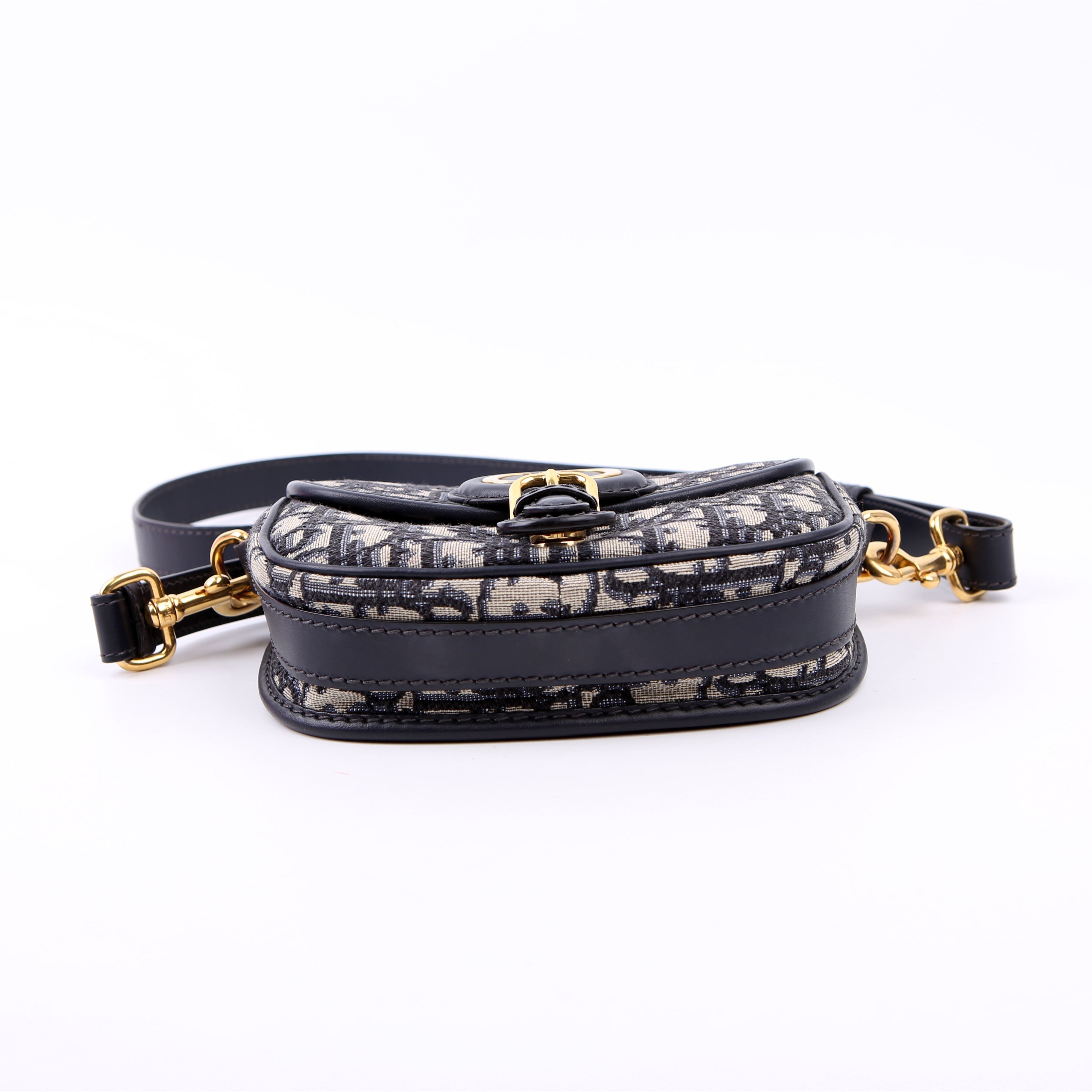 Christian Dior Bobby Bag Small Oblique Navy