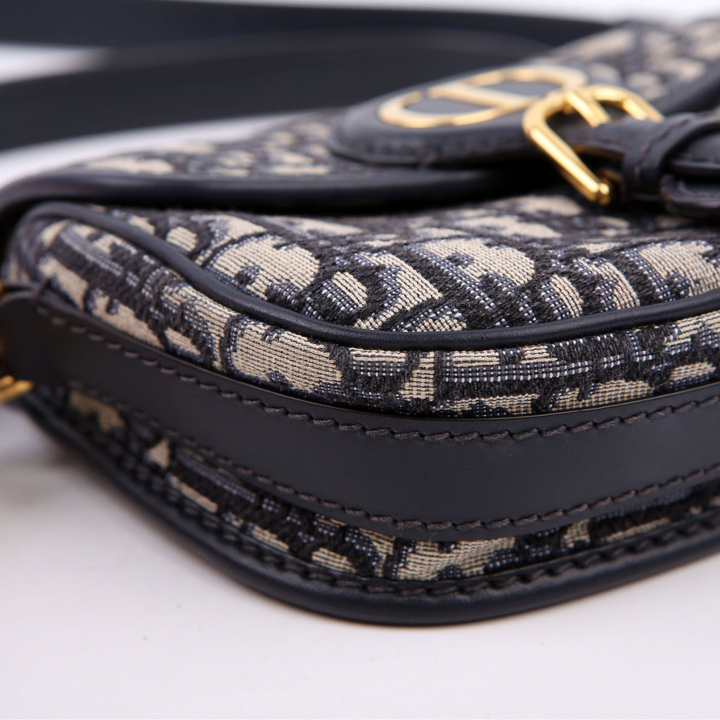Christian Dior Bobby Bag Small Oblique Navy