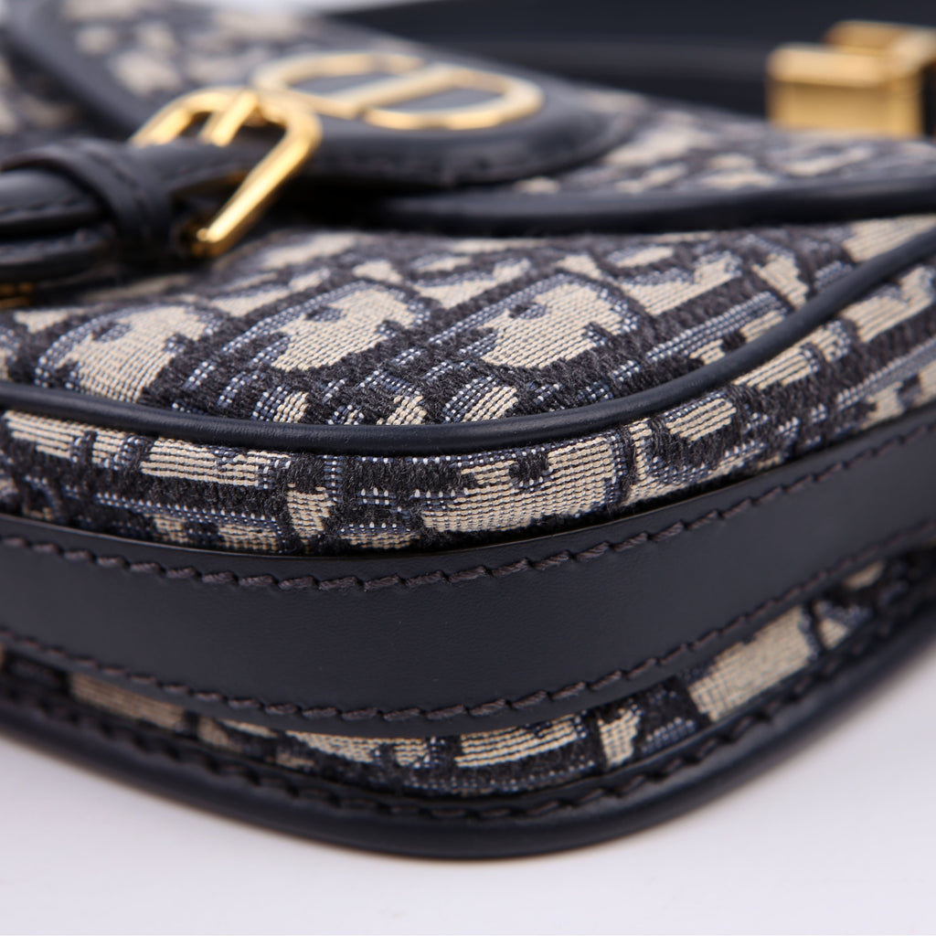 Christian Dior Bobby Bag Small Oblique Navy