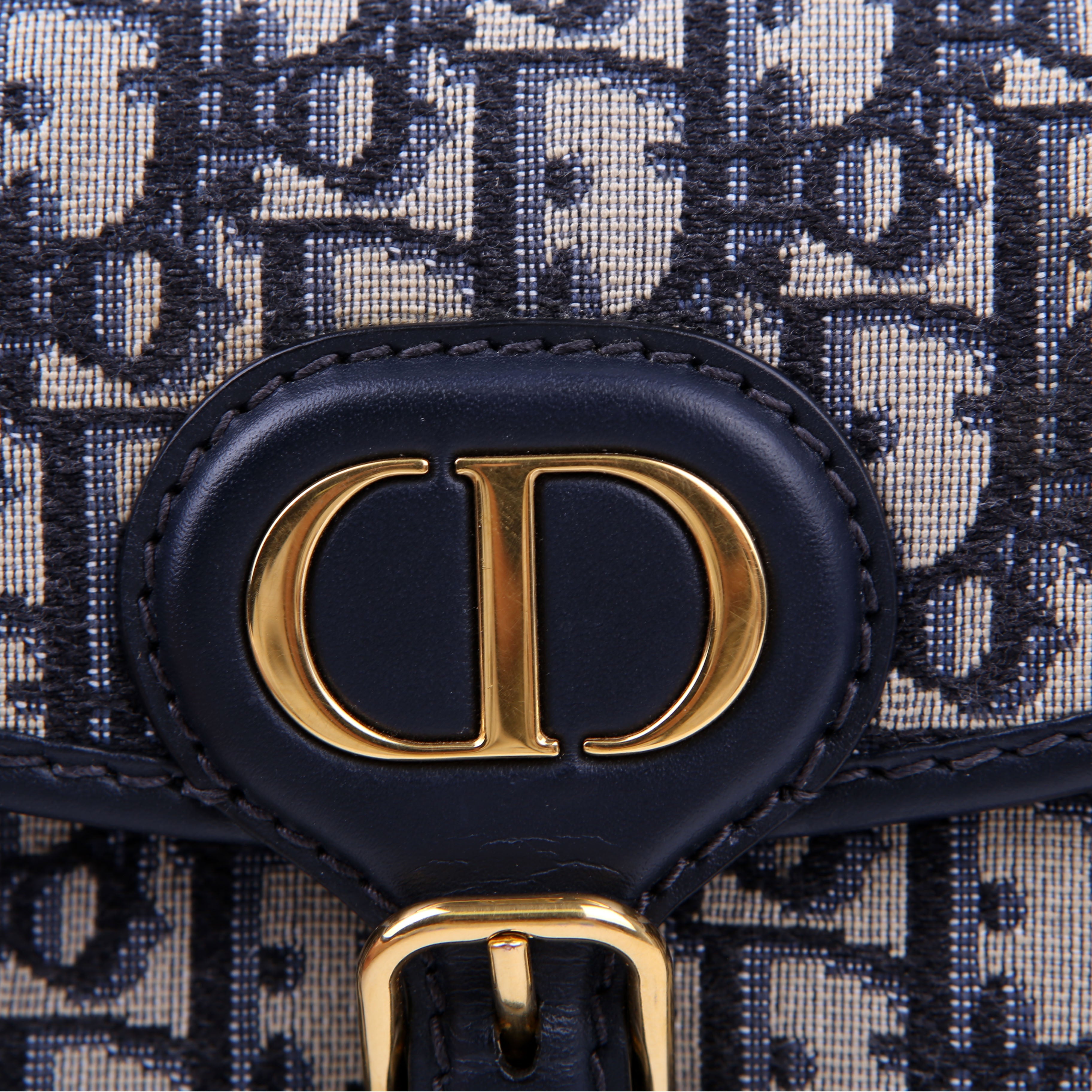 Christian Dior Bobby Bag Small Oblique Navy