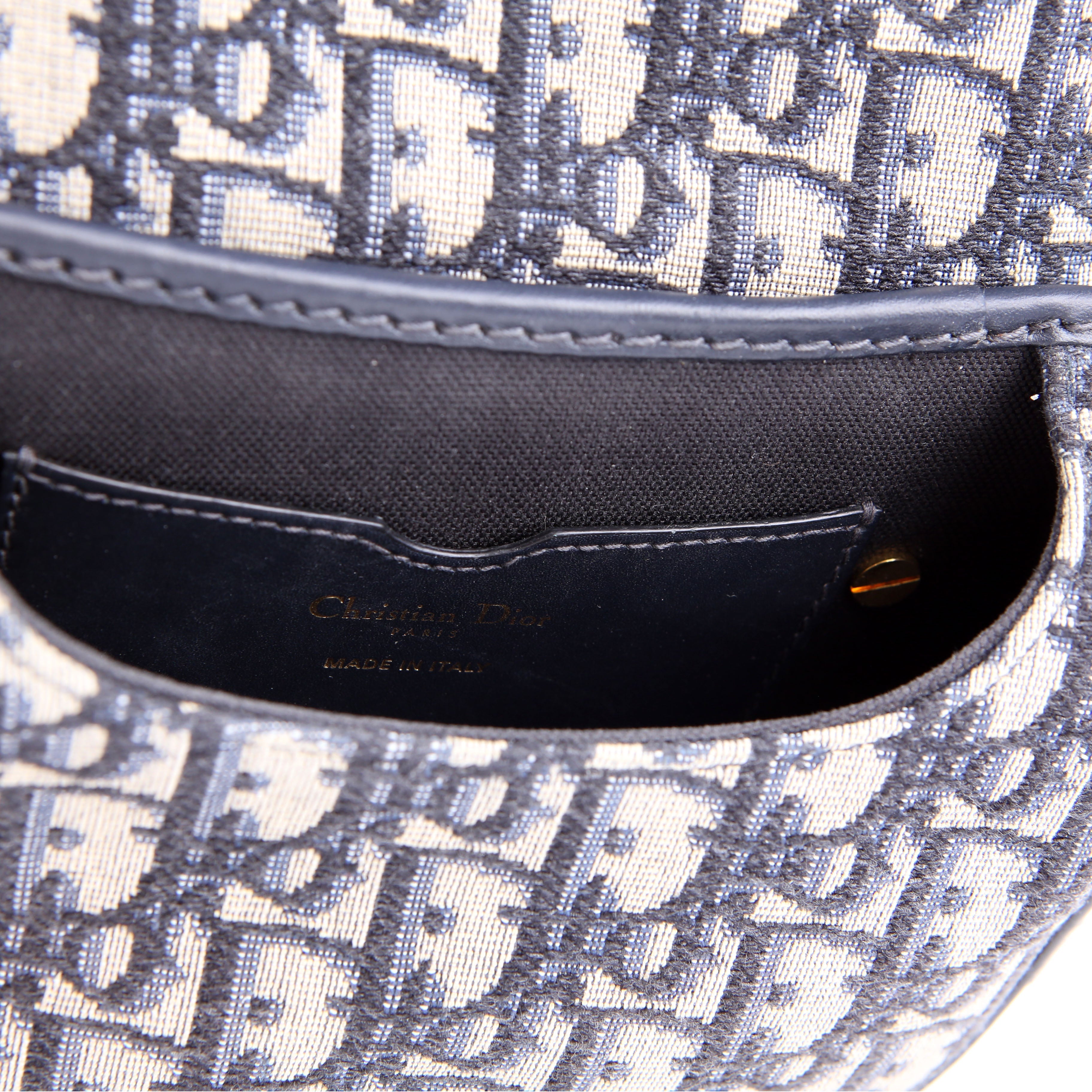 Christian Dior Bobby Bag Small Oblique Navy
