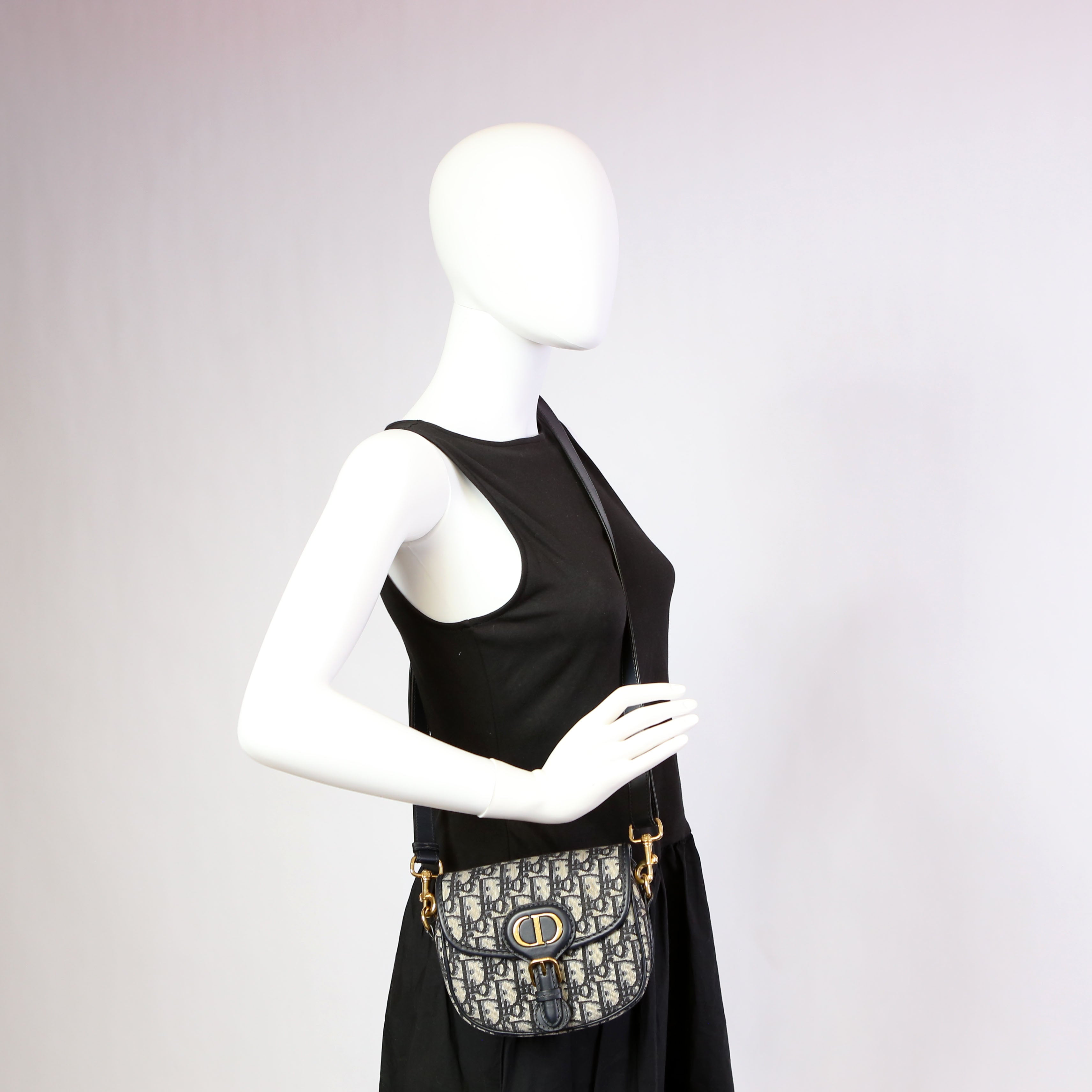 Christian Dior Bobby Bag Small Oblique Navy