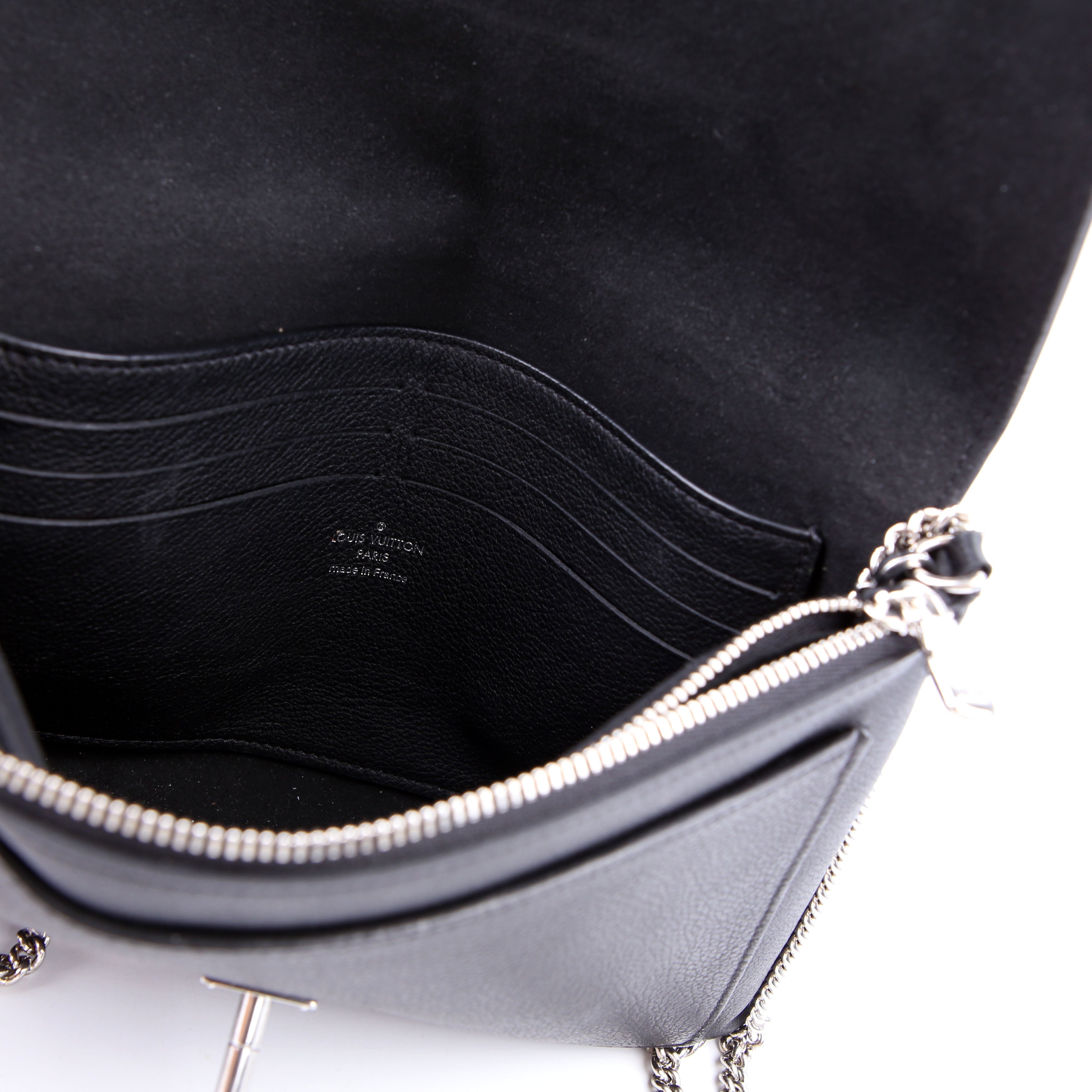 Louis Vuitton Mylockme Chain Pochette Black