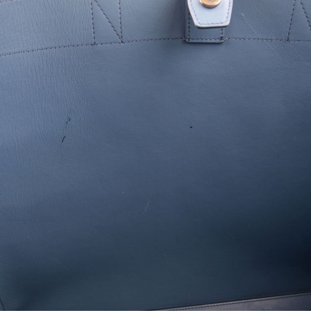 Christian Dior Logo Tote Shawn Stussy Large Blue