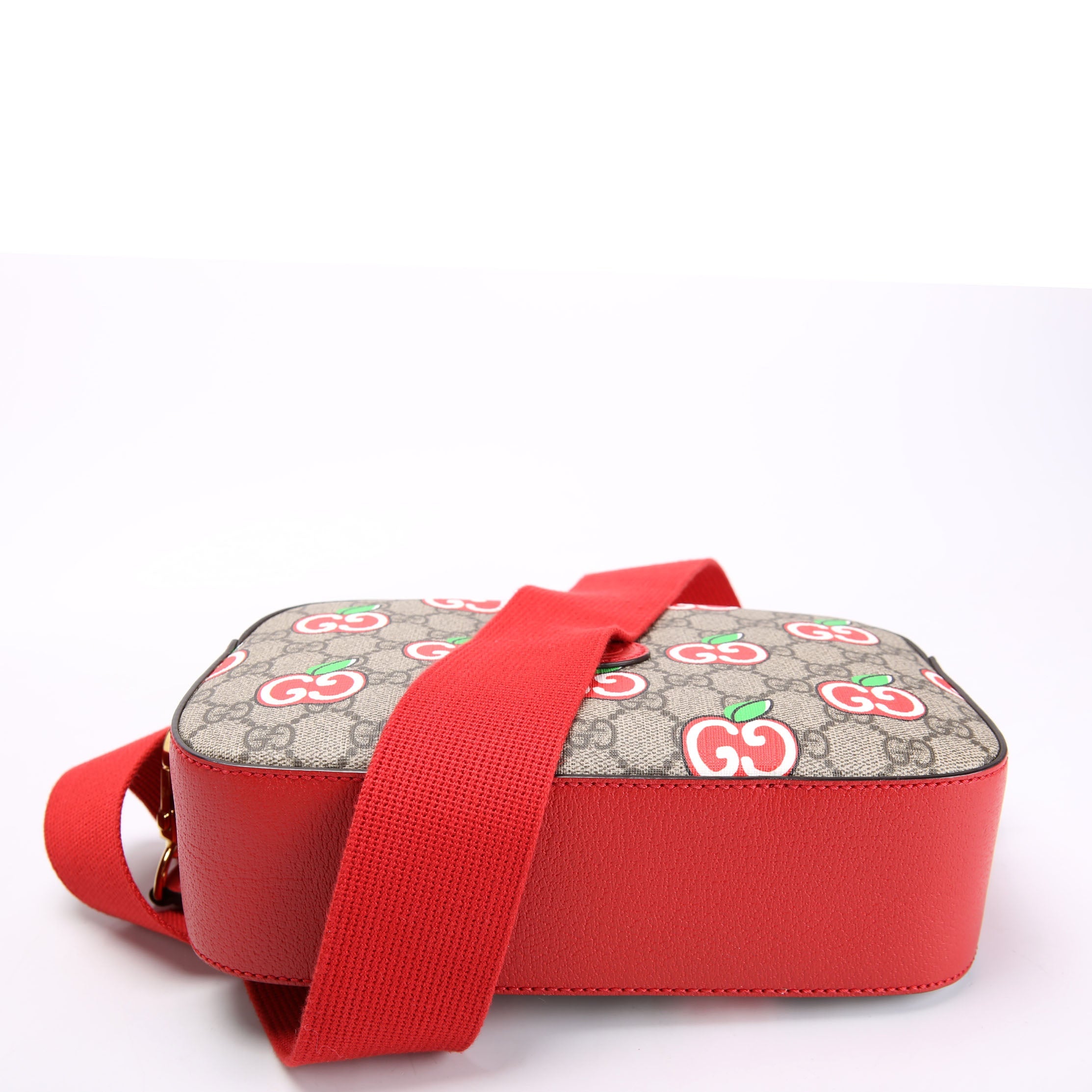 Gucci 574866 GG Apple Shoulder Bag Red