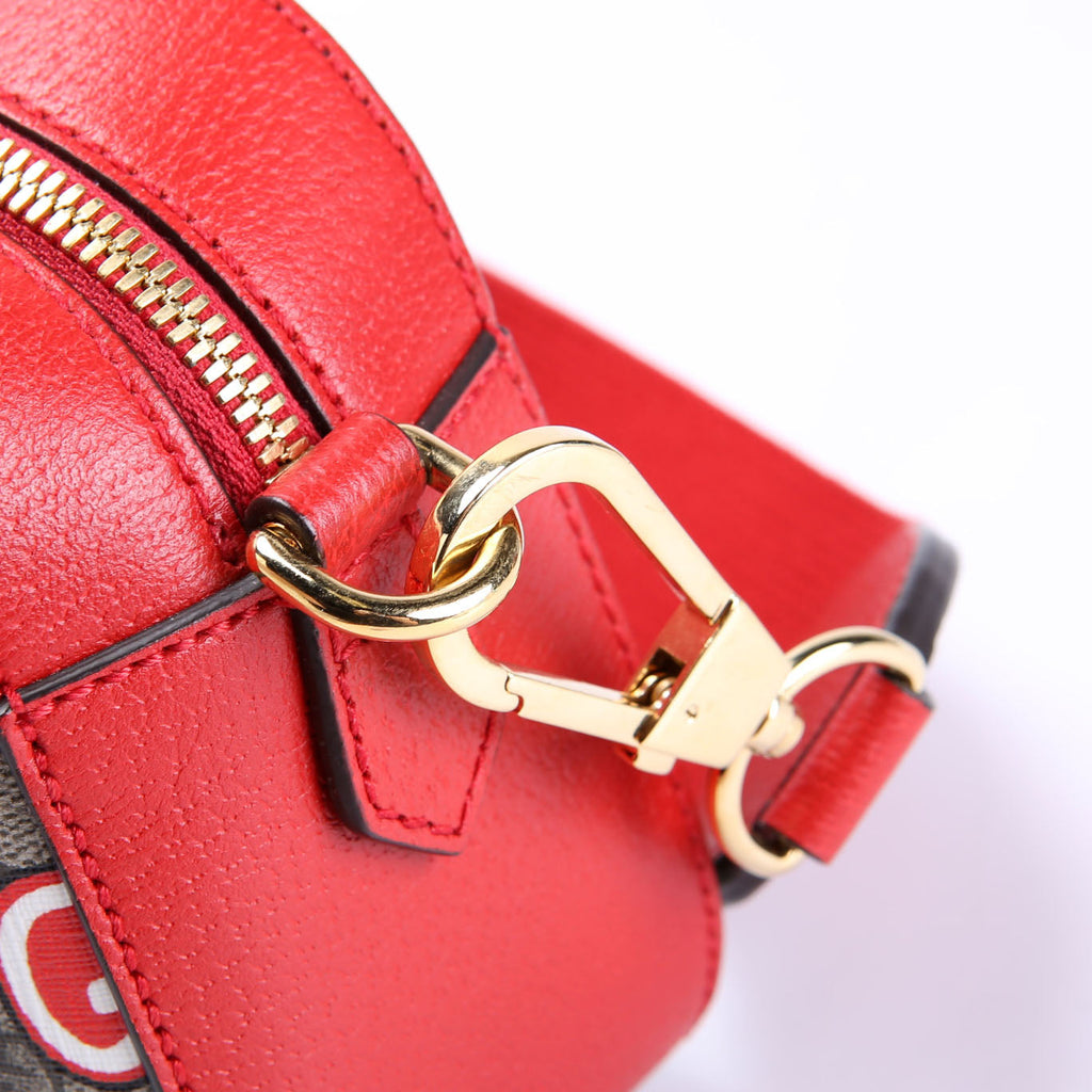 Gucci 574866 GG Apple Shoulder Bag Red