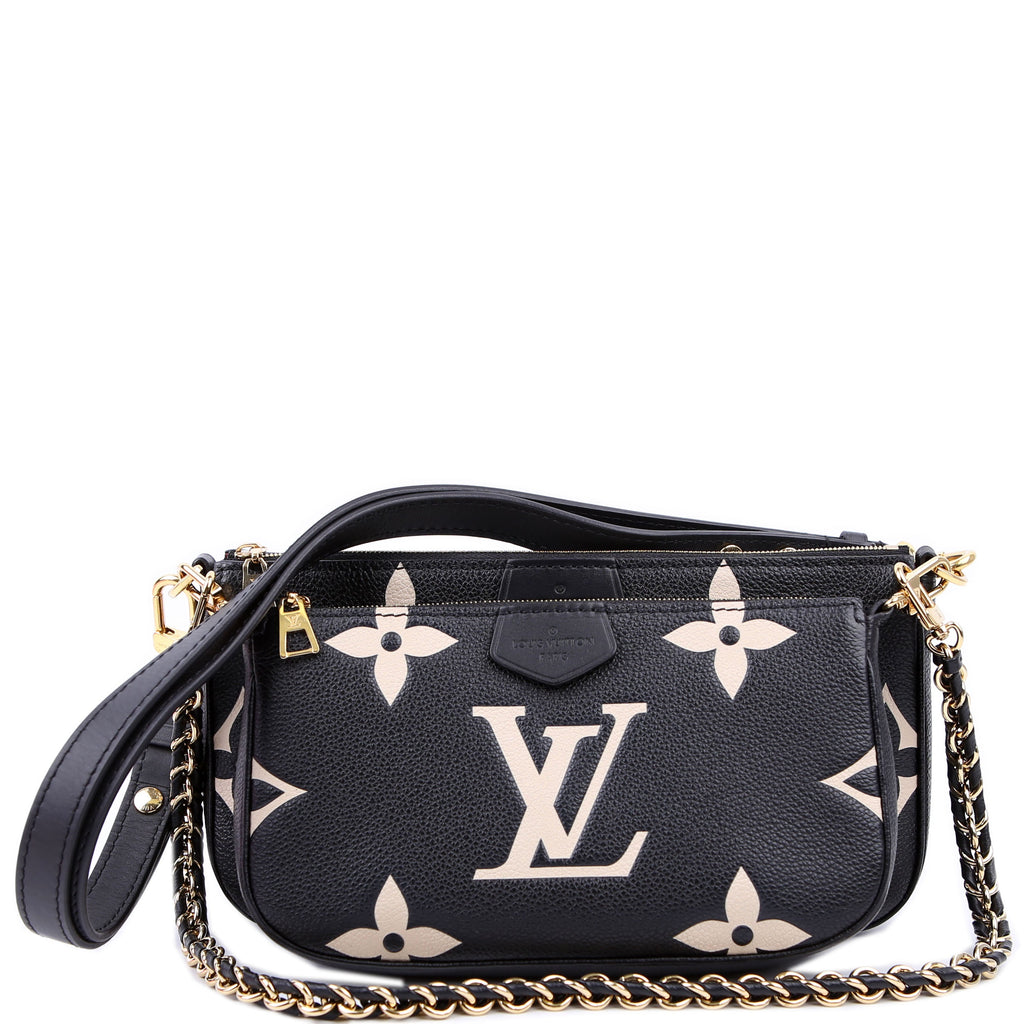 Louis Vuitton Multi Pochette Empreinte Bicolor Black/Beige