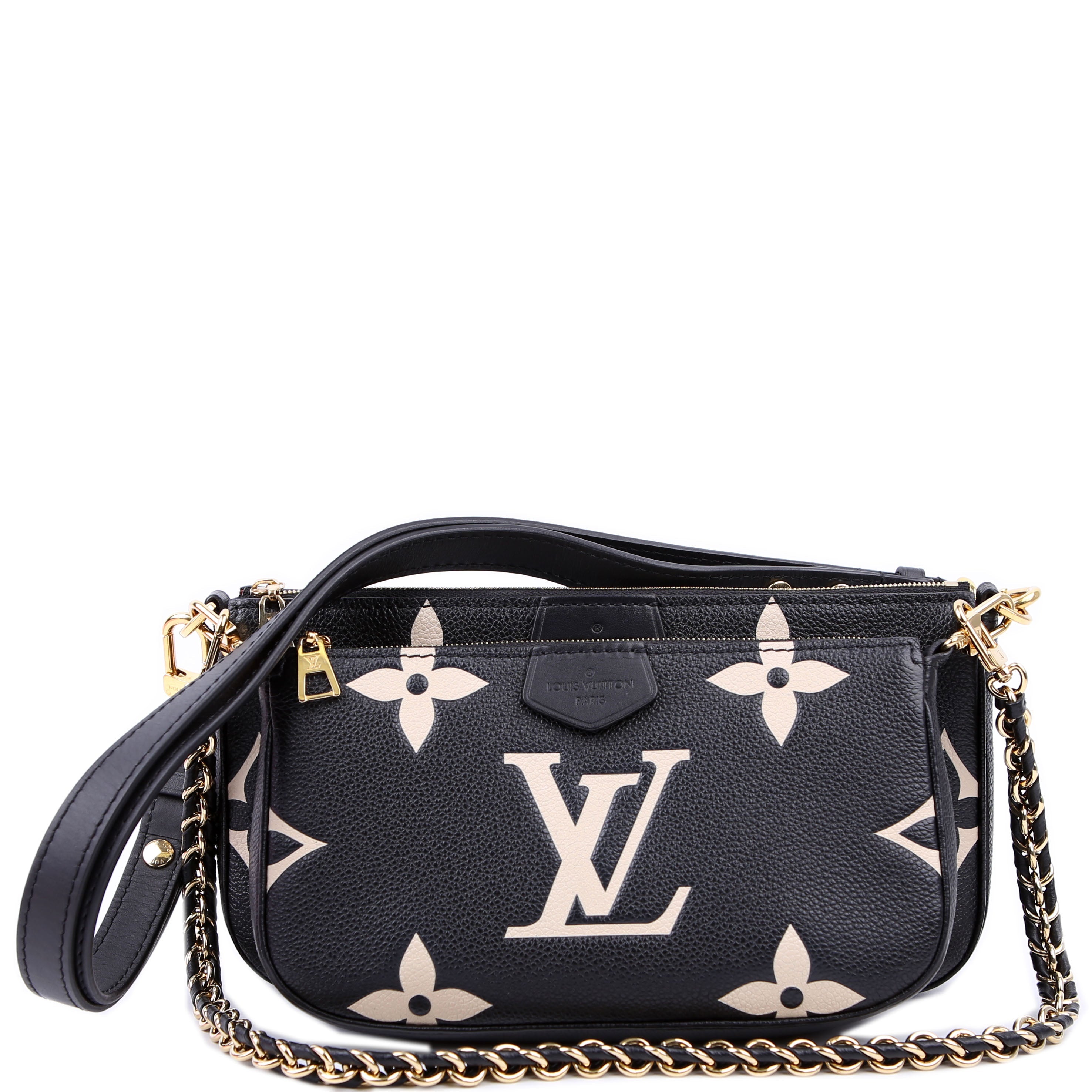 Louis Vuitton Multi Pochette Empreinte Bicolor Black/Beige