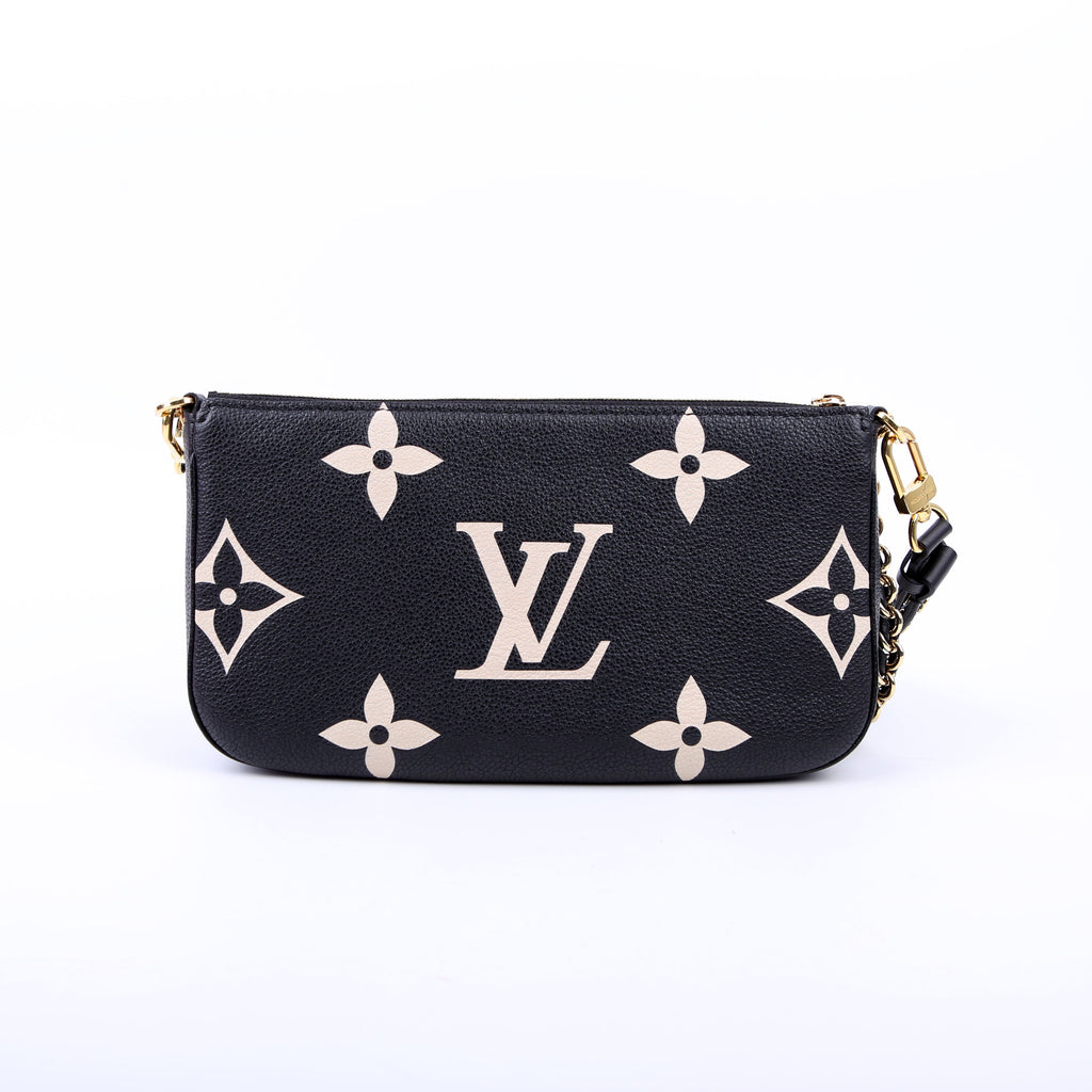 Louis Vuitton Multi Pochette Empreinte Bicolor Black/Beige