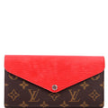 Louis Vuitton Marie Lou Long Wallet Monogram Epi Red