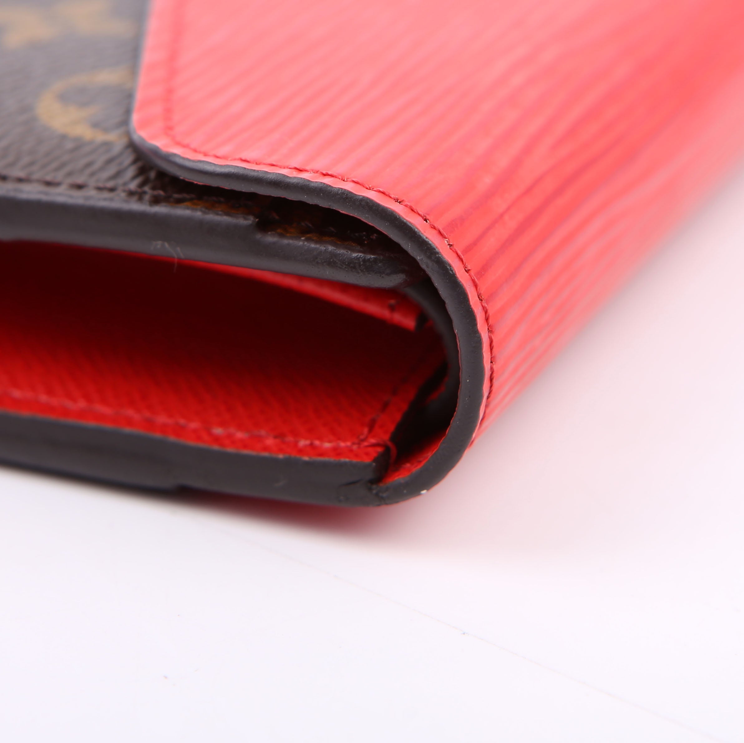 Louis Vuitton Marie Lou Long Wallet Monogram Epi Red