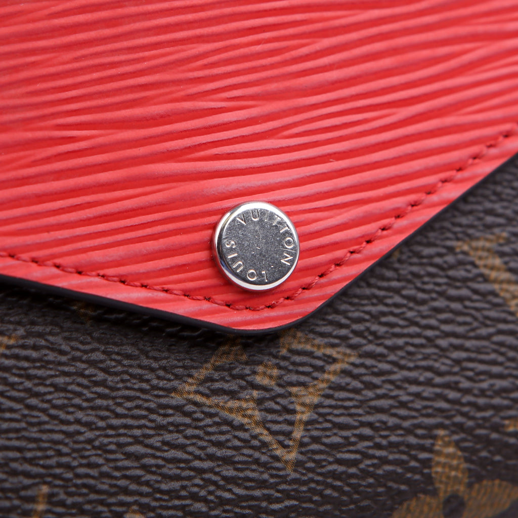Louis Vuitton Marie Lou Long Wallet Monogram Epi Red