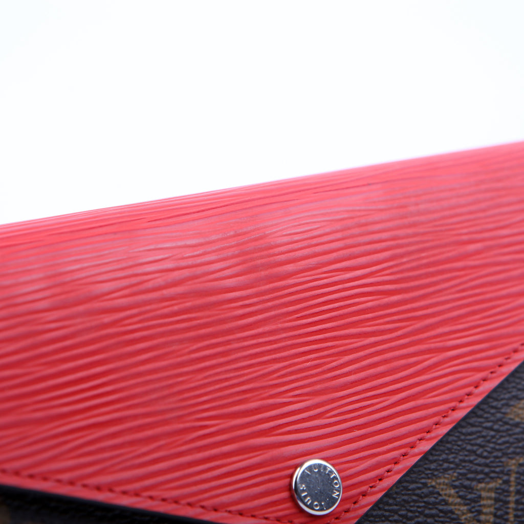 Louis Vuitton Marie Lou Long Wallet Monogram Epi Red