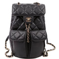 Chanel Duma Drawstring Backpack Small Caviar RFID Black