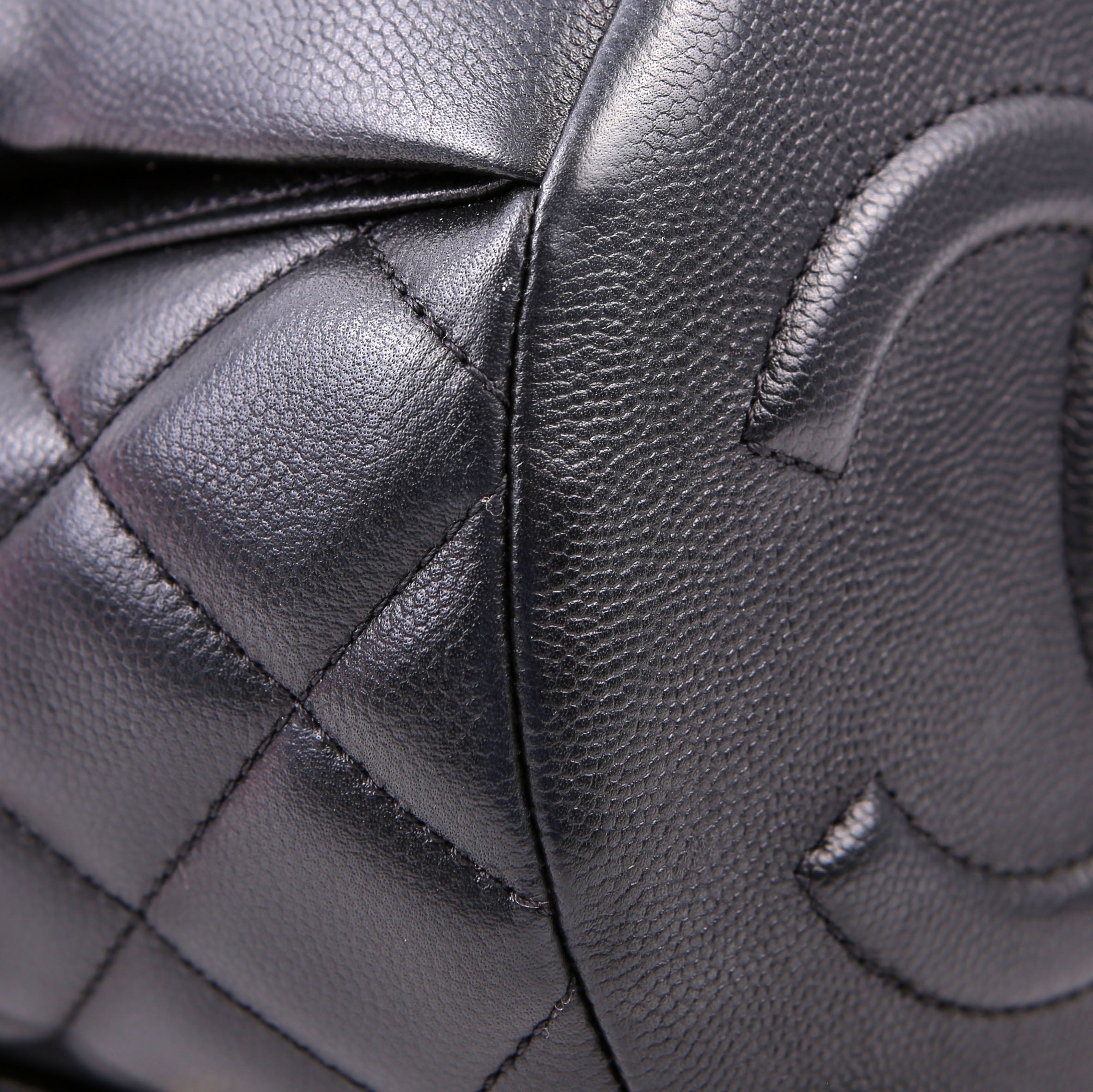 Chanel Duma Drawstring Backpack Small Caviar RFID Black