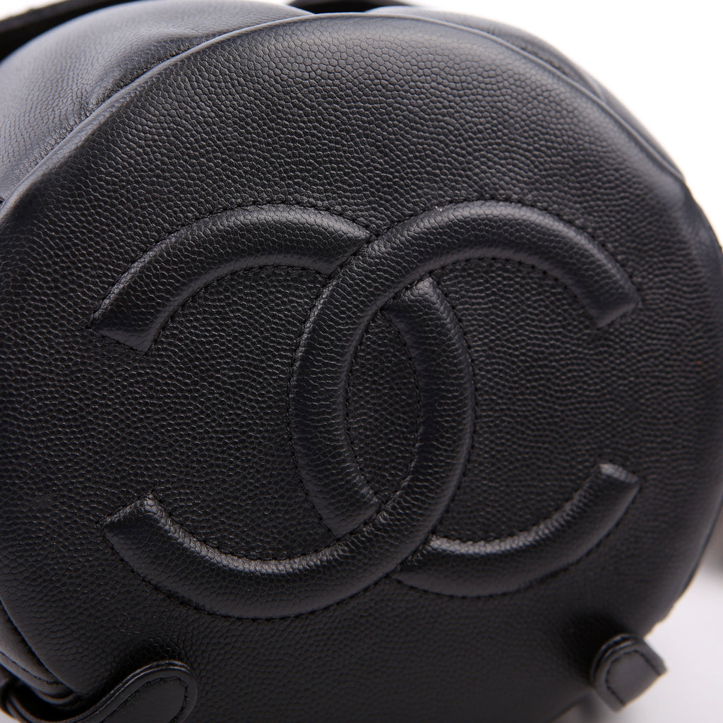 Chanel Duma Drawstring Backpack Small Caviar RFID Black