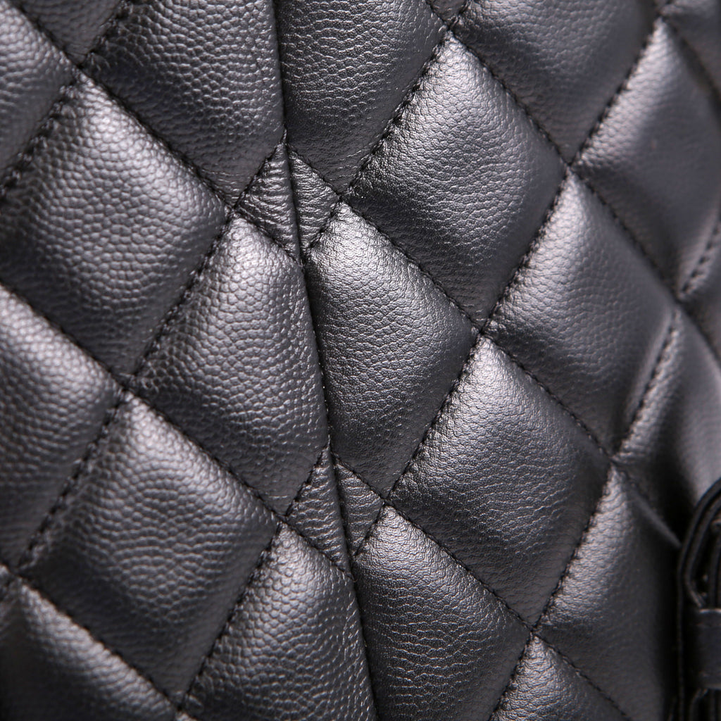 Chanel Duma Drawstring Backpack Small Caviar RFID Black