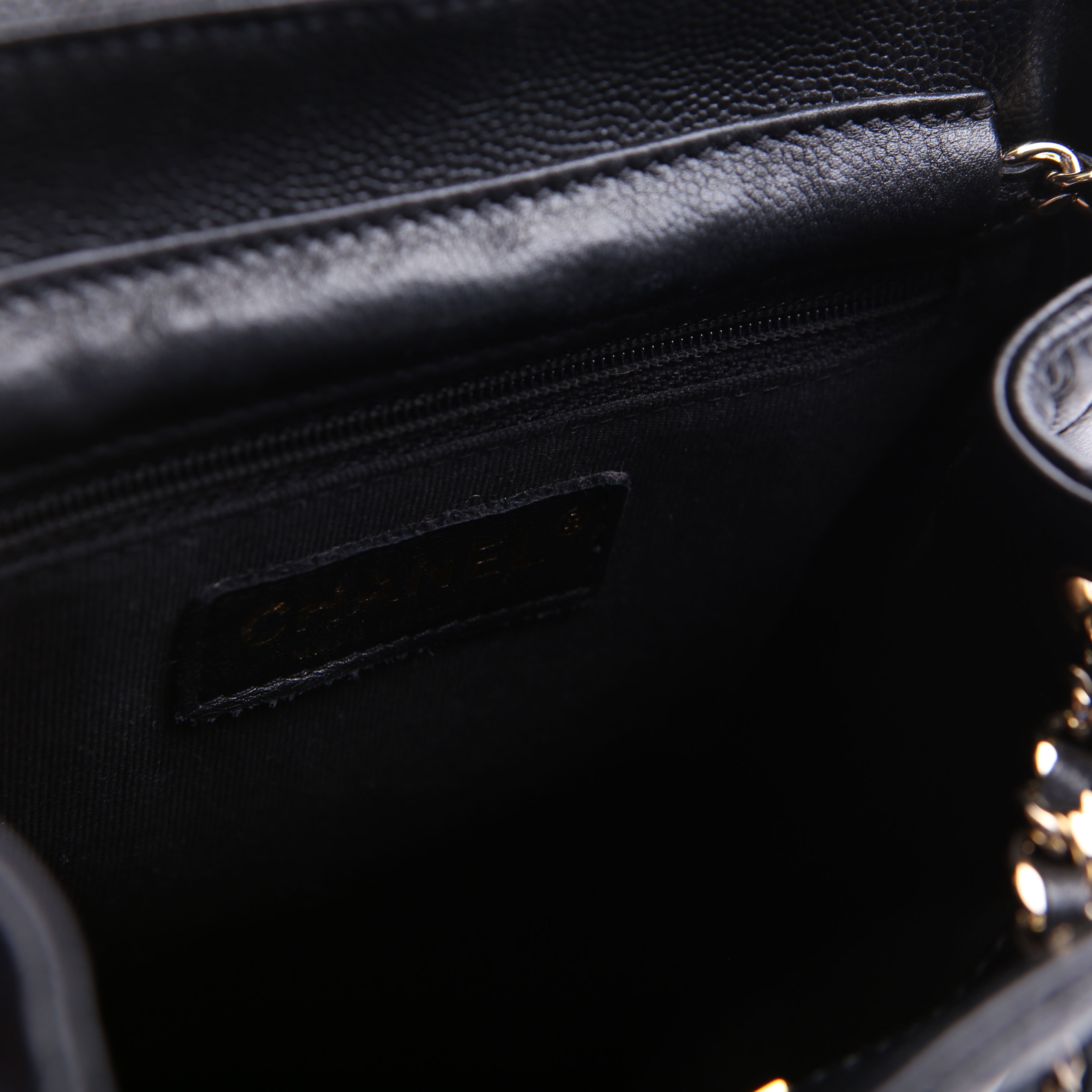 Chanel Duma Drawstring Backpack Small Caviar RFID Black