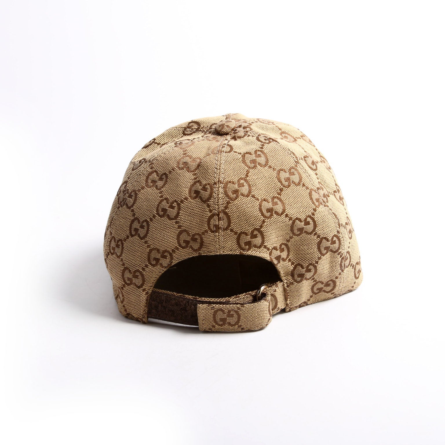Gucci 576253 GG Canvas Baseball Cap Size Large Tan