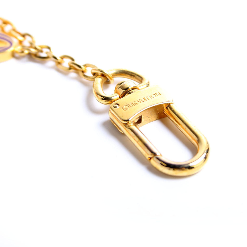 Louis Vuitton Enamel Iconic Speedy Bag Charm Gold/Multi