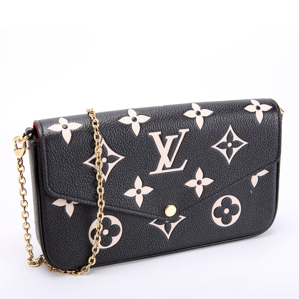Louis Vuitton Pochette Felicie Bicolor Empreinte Black